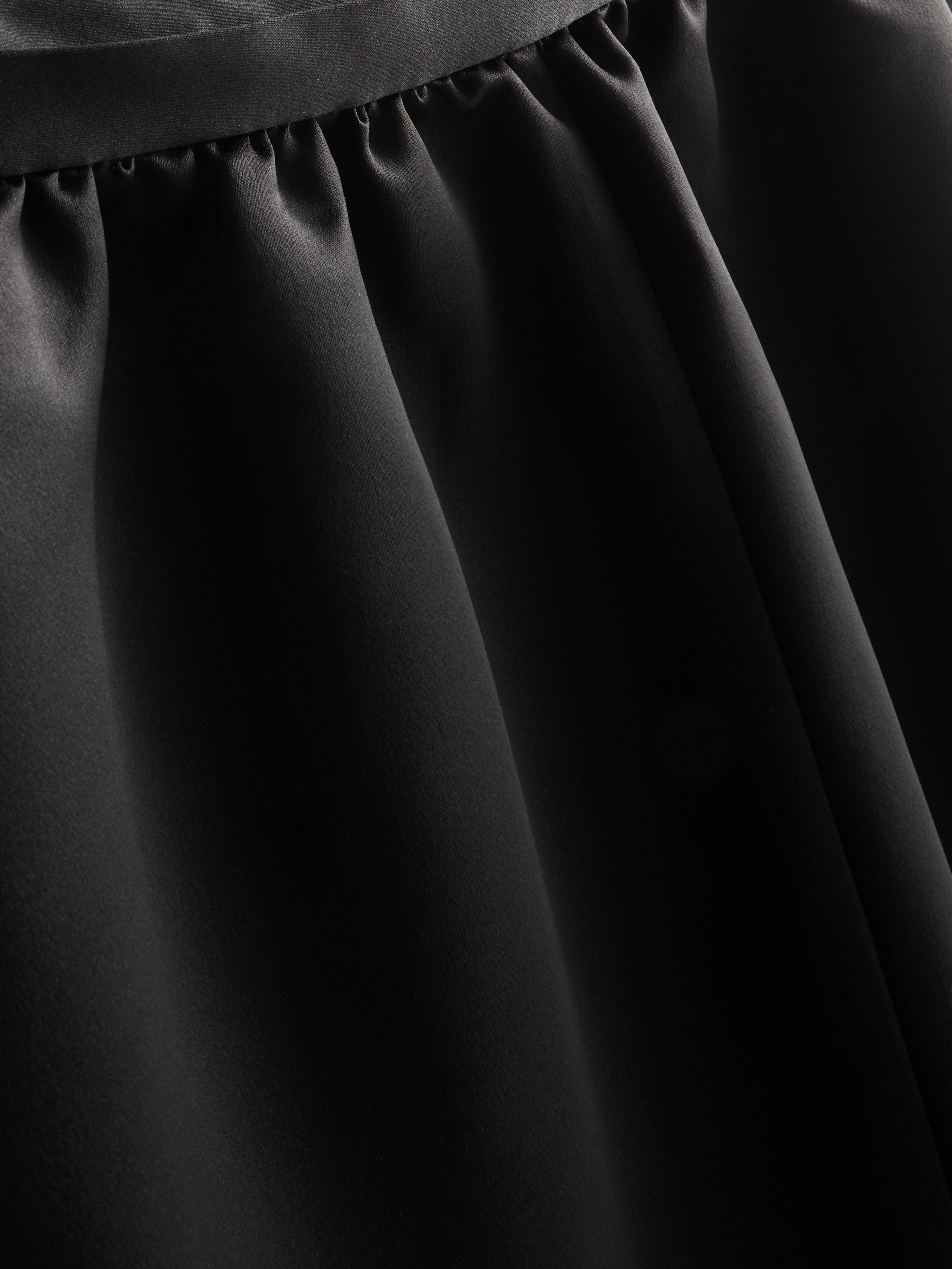 Satin Circle Midi Skirt