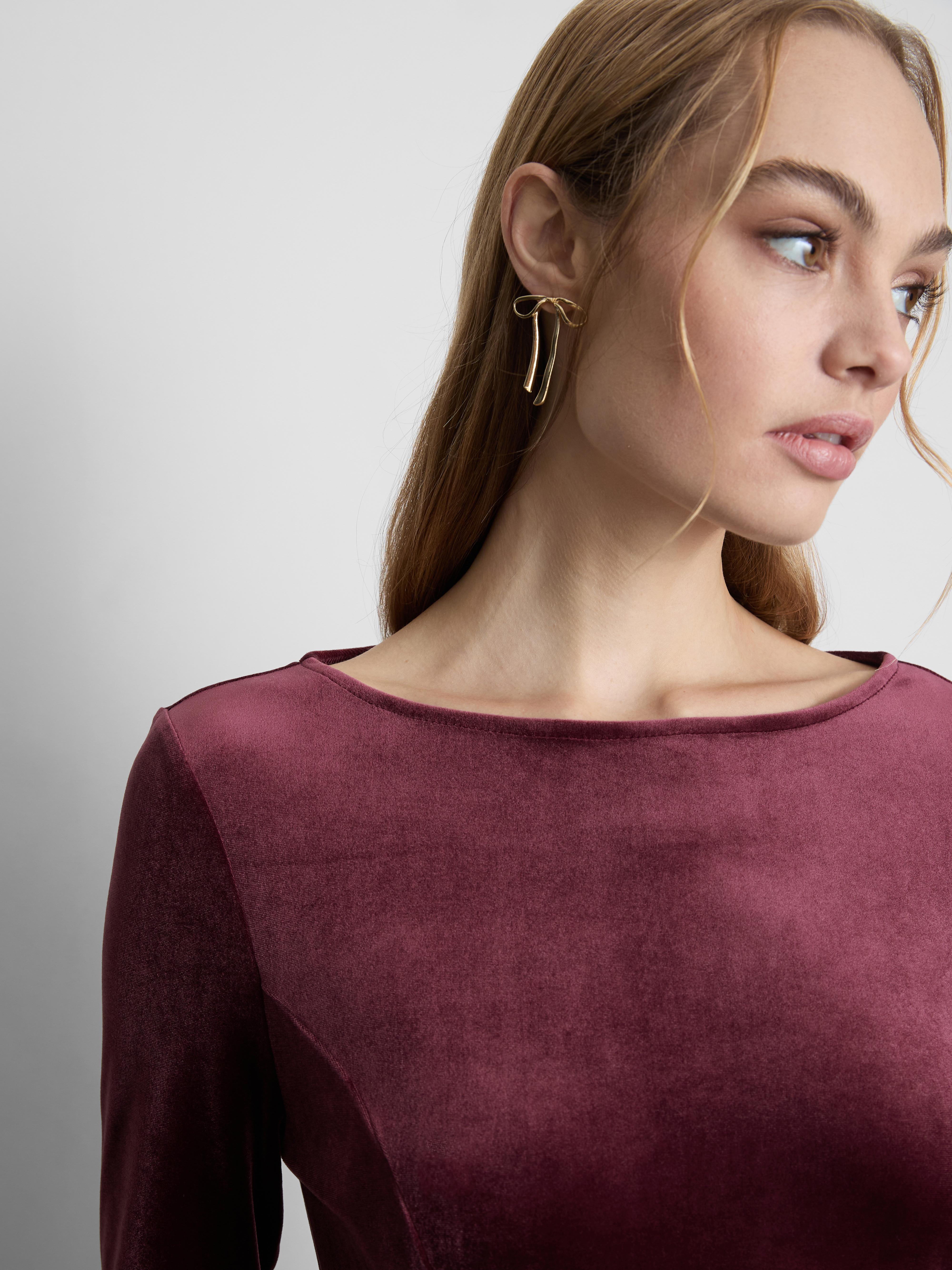 Robe patineuse de Noël en velours