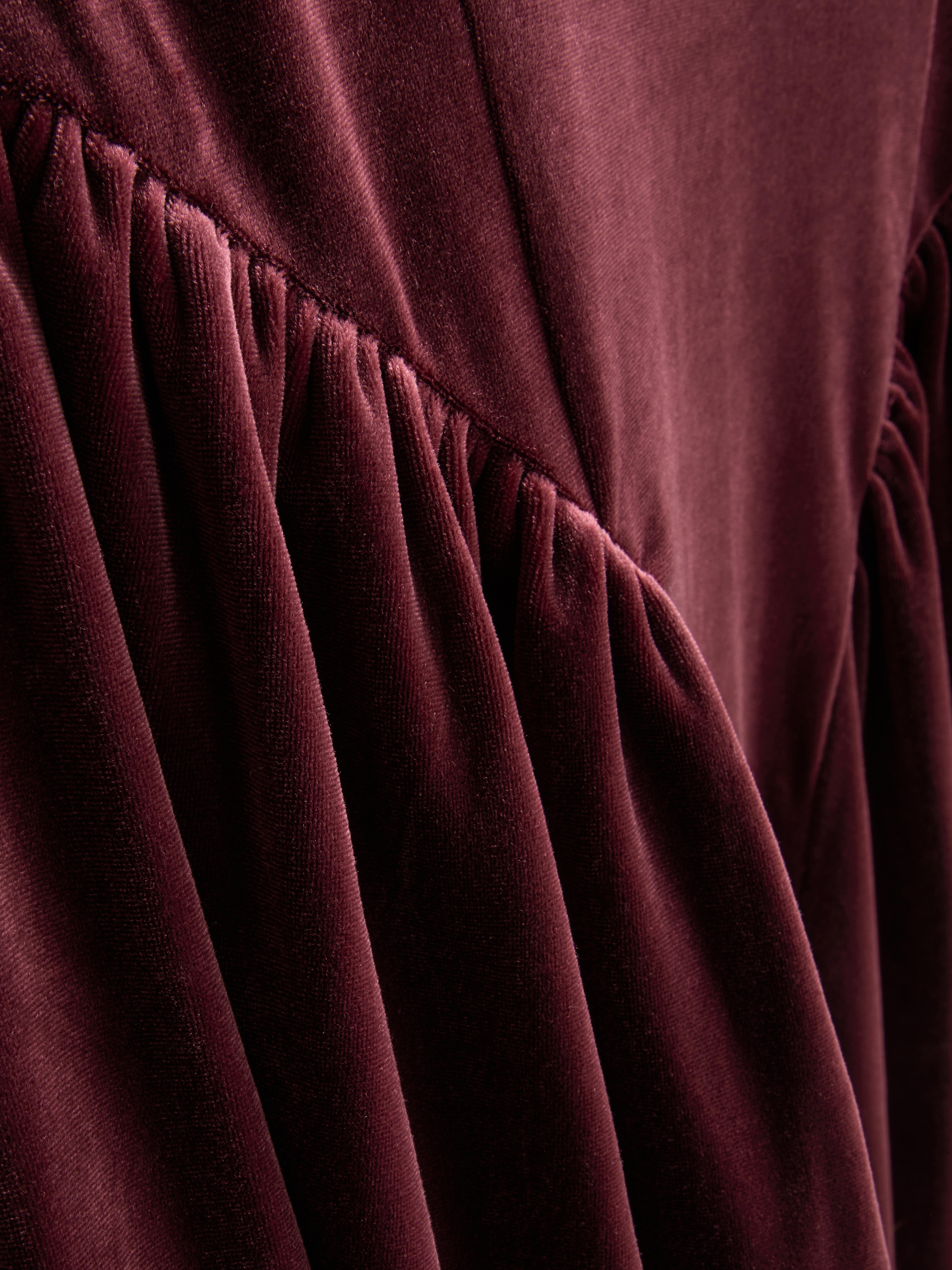 Robe patineuse de Noël en velours