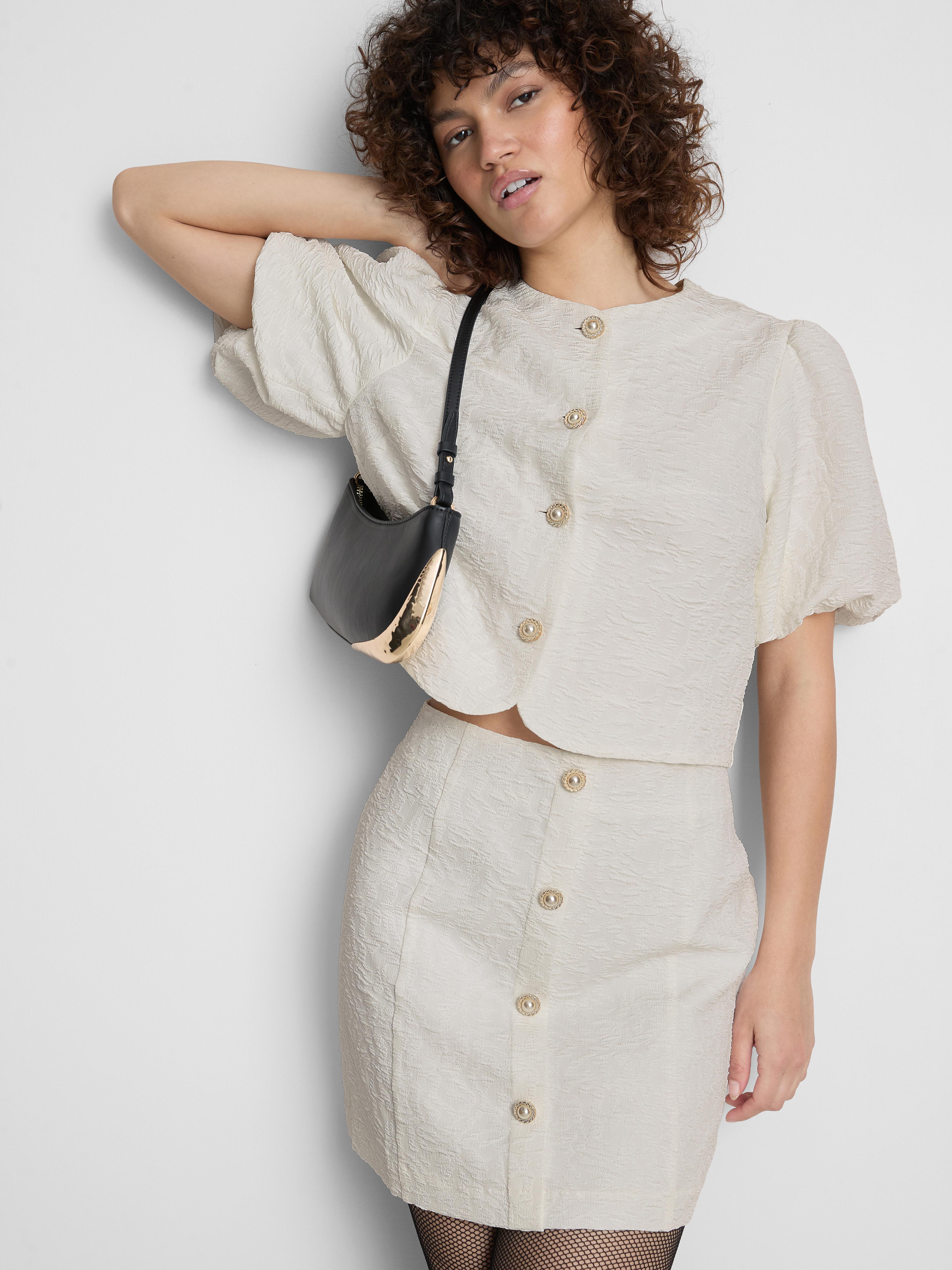 Minigonna jacquard