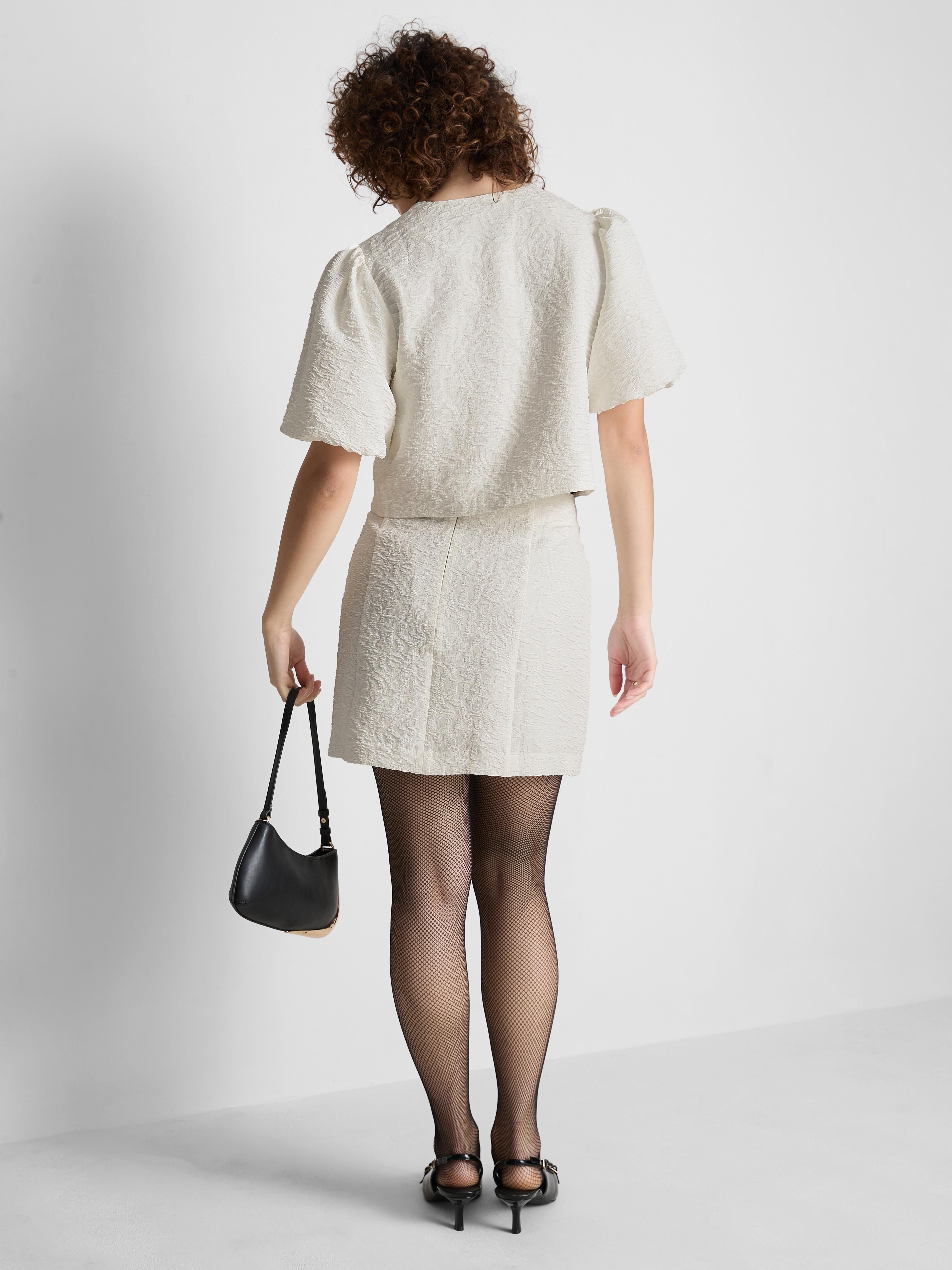 Minigonna jacquard