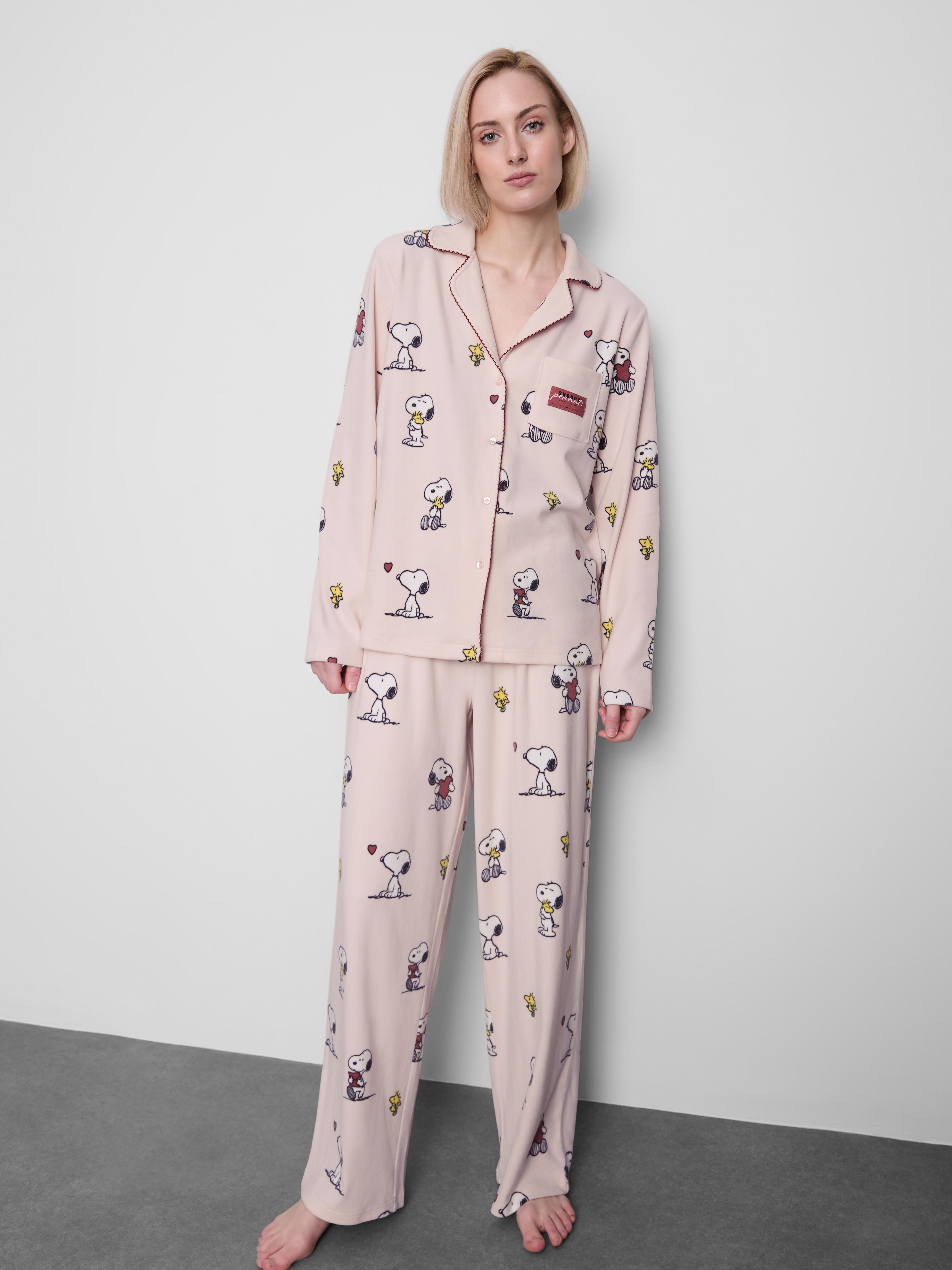 Ensemble pyjama polaire 'Snoopy' - 2 pièces - Rose - Kiabi - 26.00