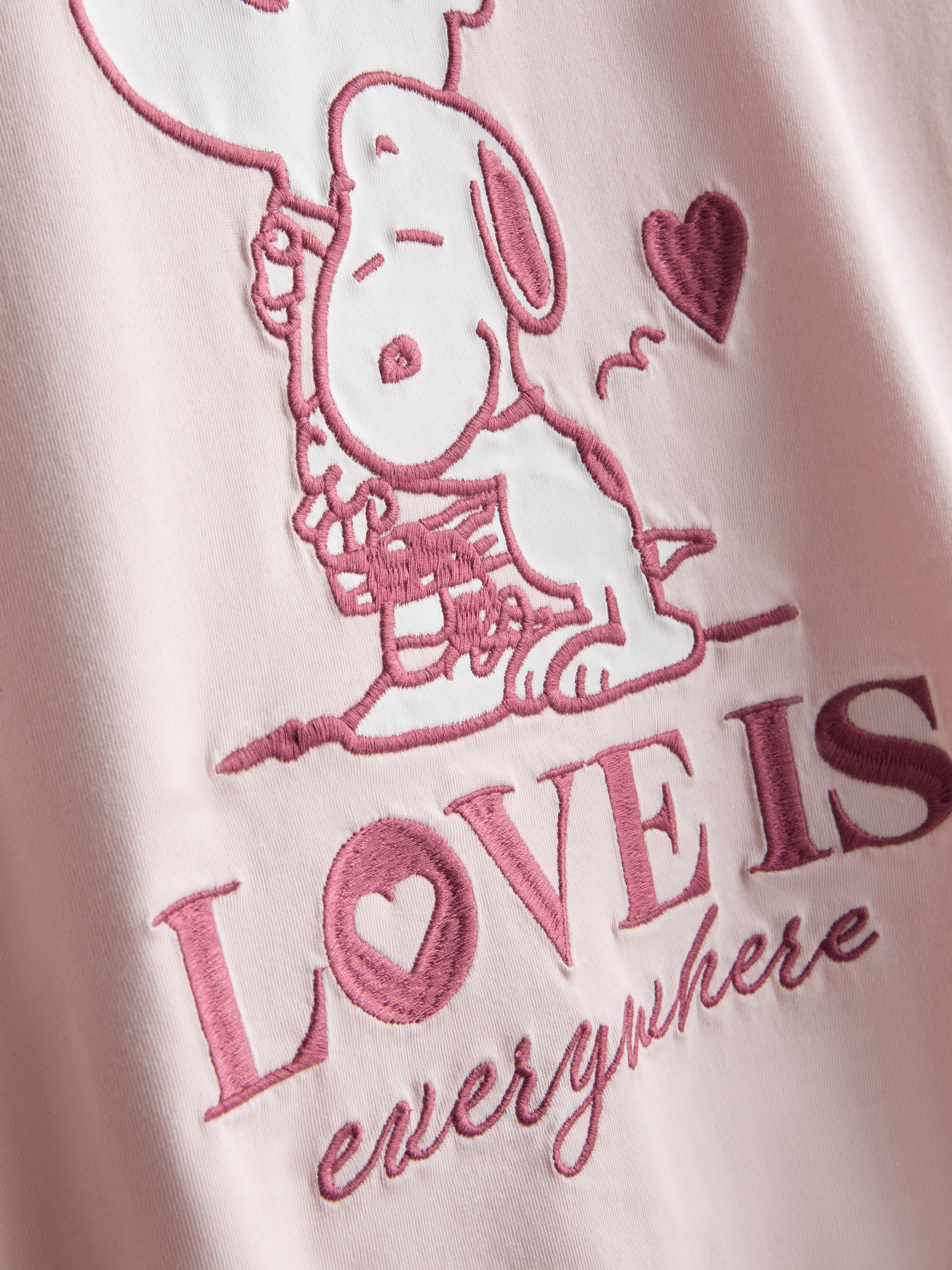 Women's Pink Snoopy Cotton Shorty Pajamas