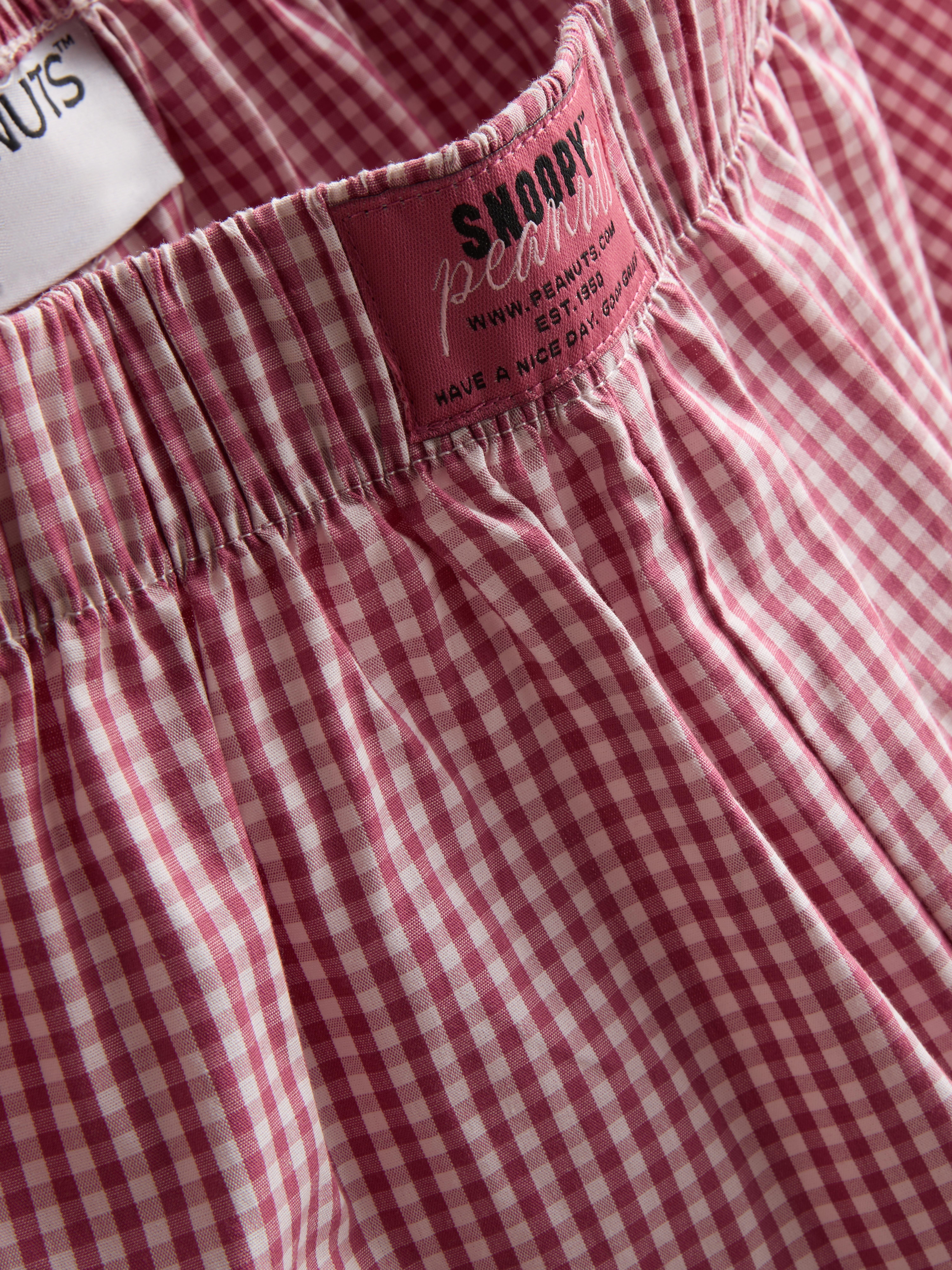 Women's Pink Snoopy Cotton Shorty Pajamas