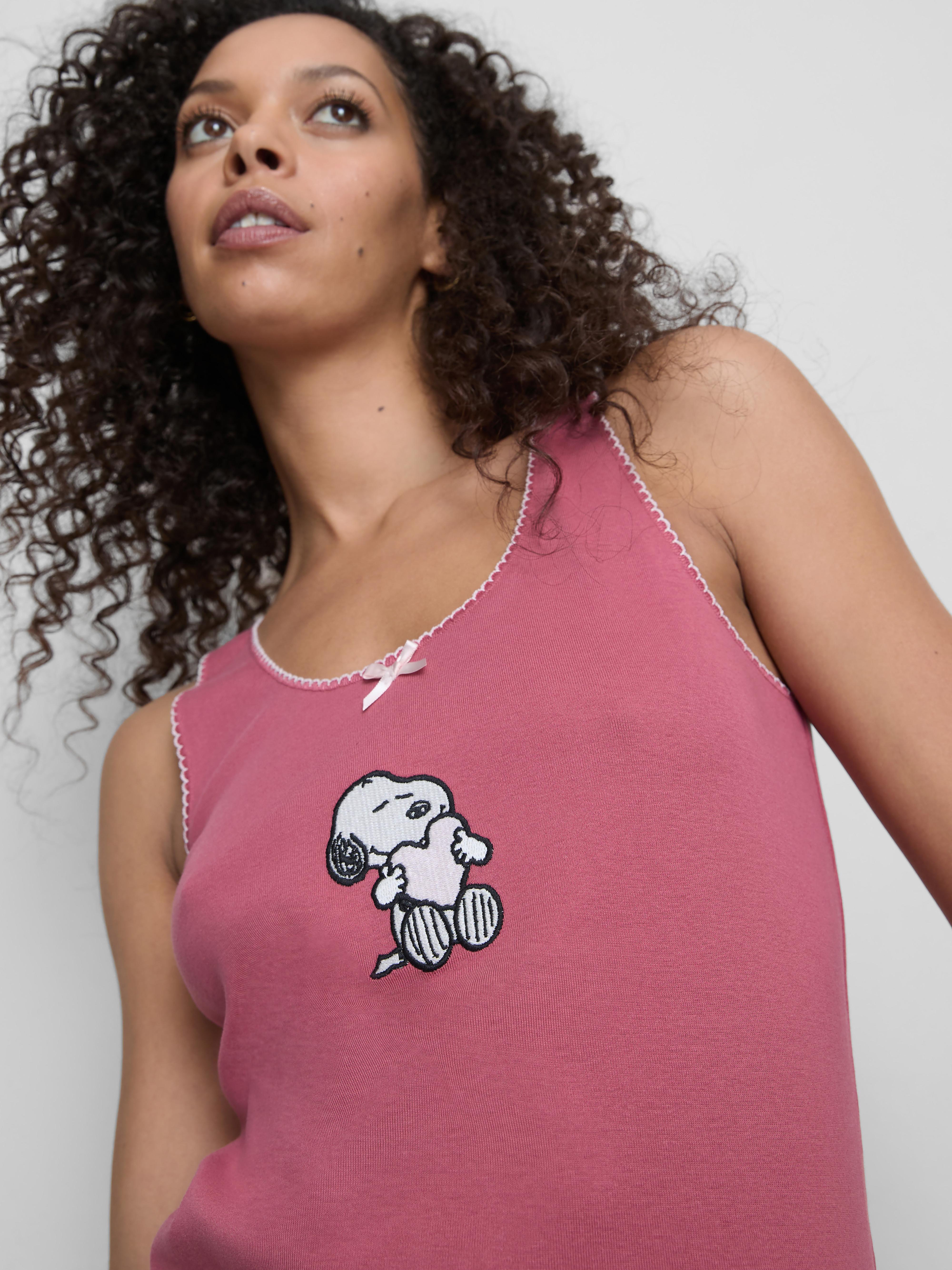 Snoopy Cotton Graphic Shorty Pyjamas