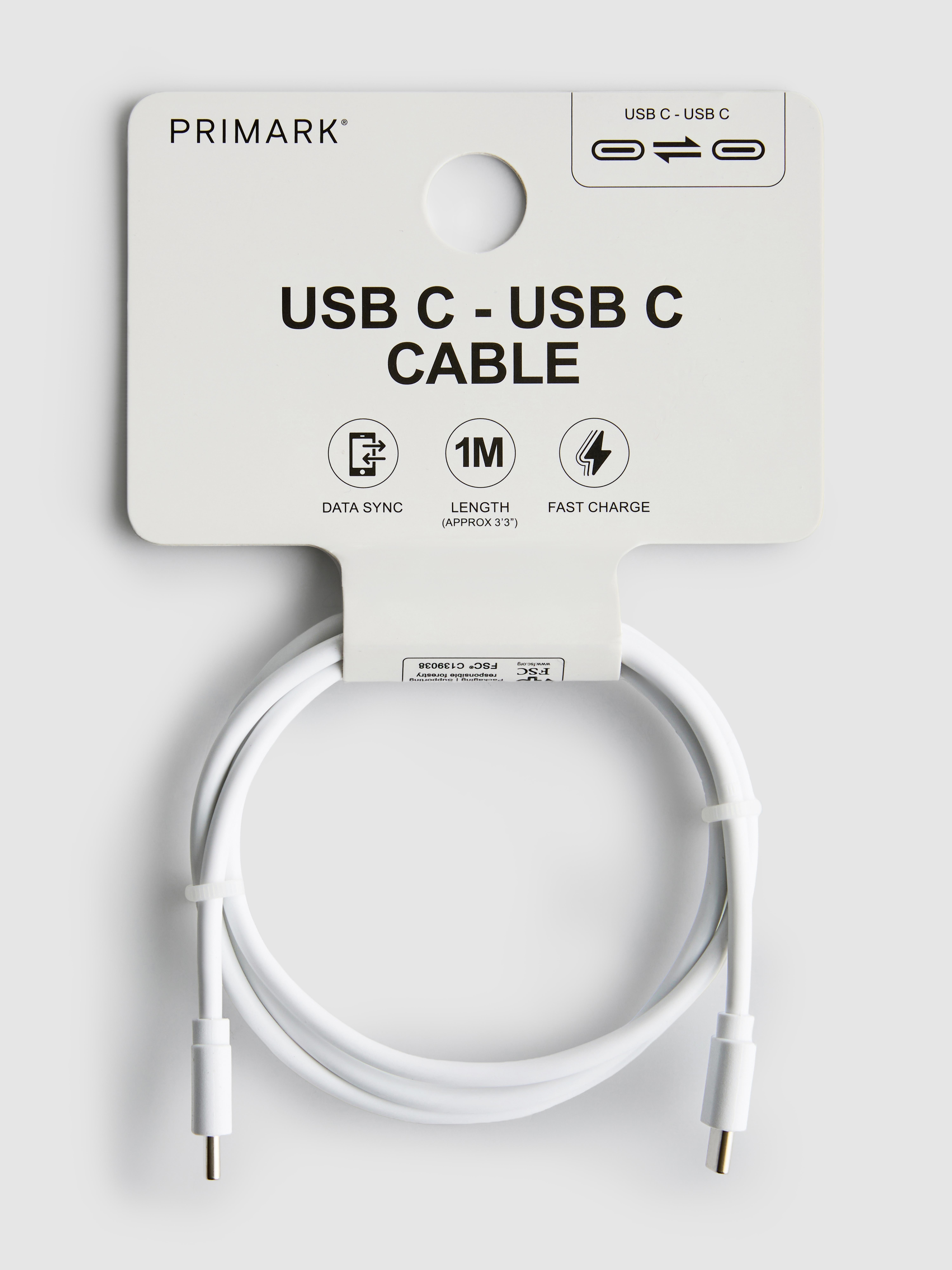 1m USB-C To USB-C Cable