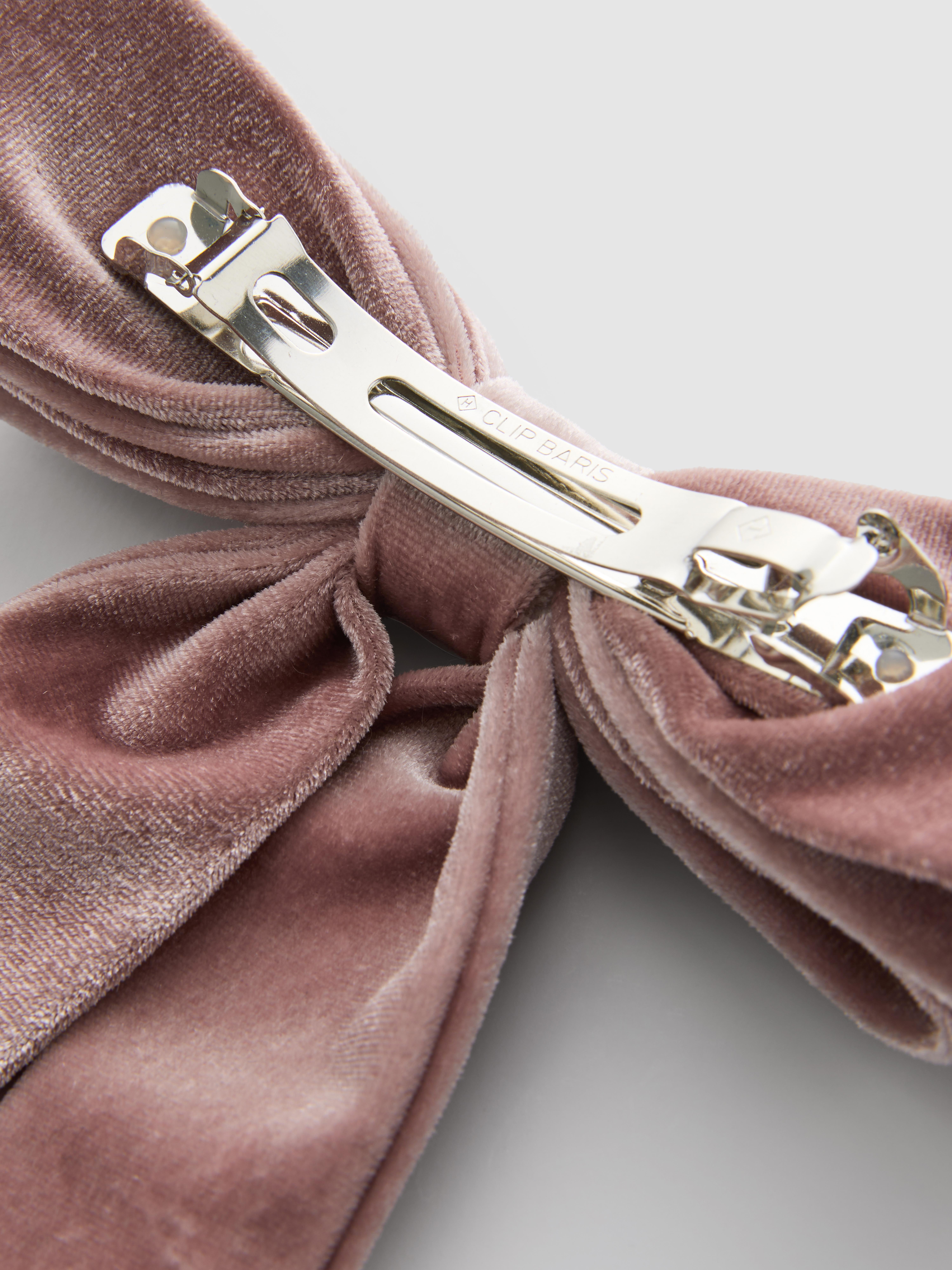 Velvet Hair Bow Clip