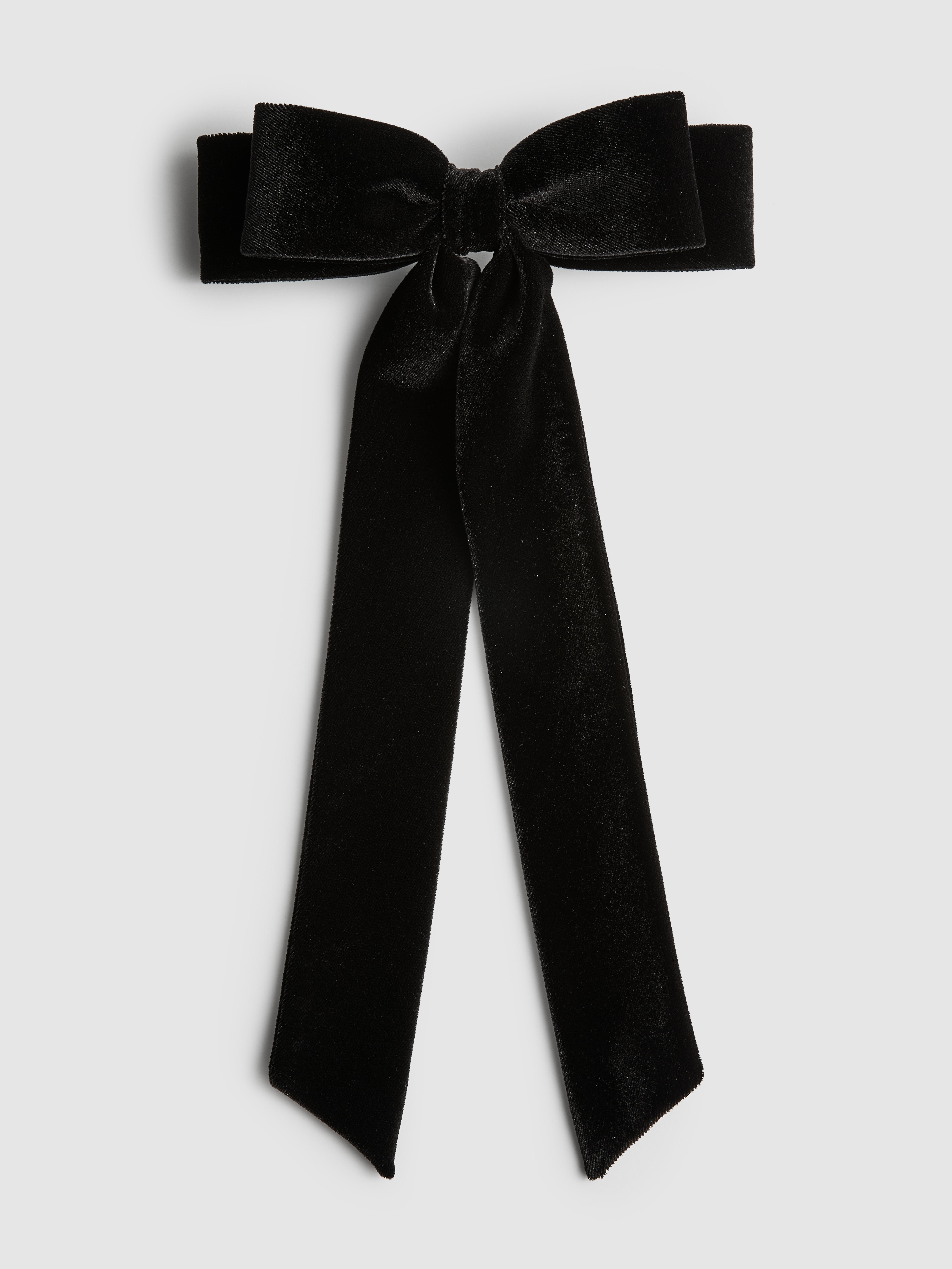 Velvet Hair Bow Clip