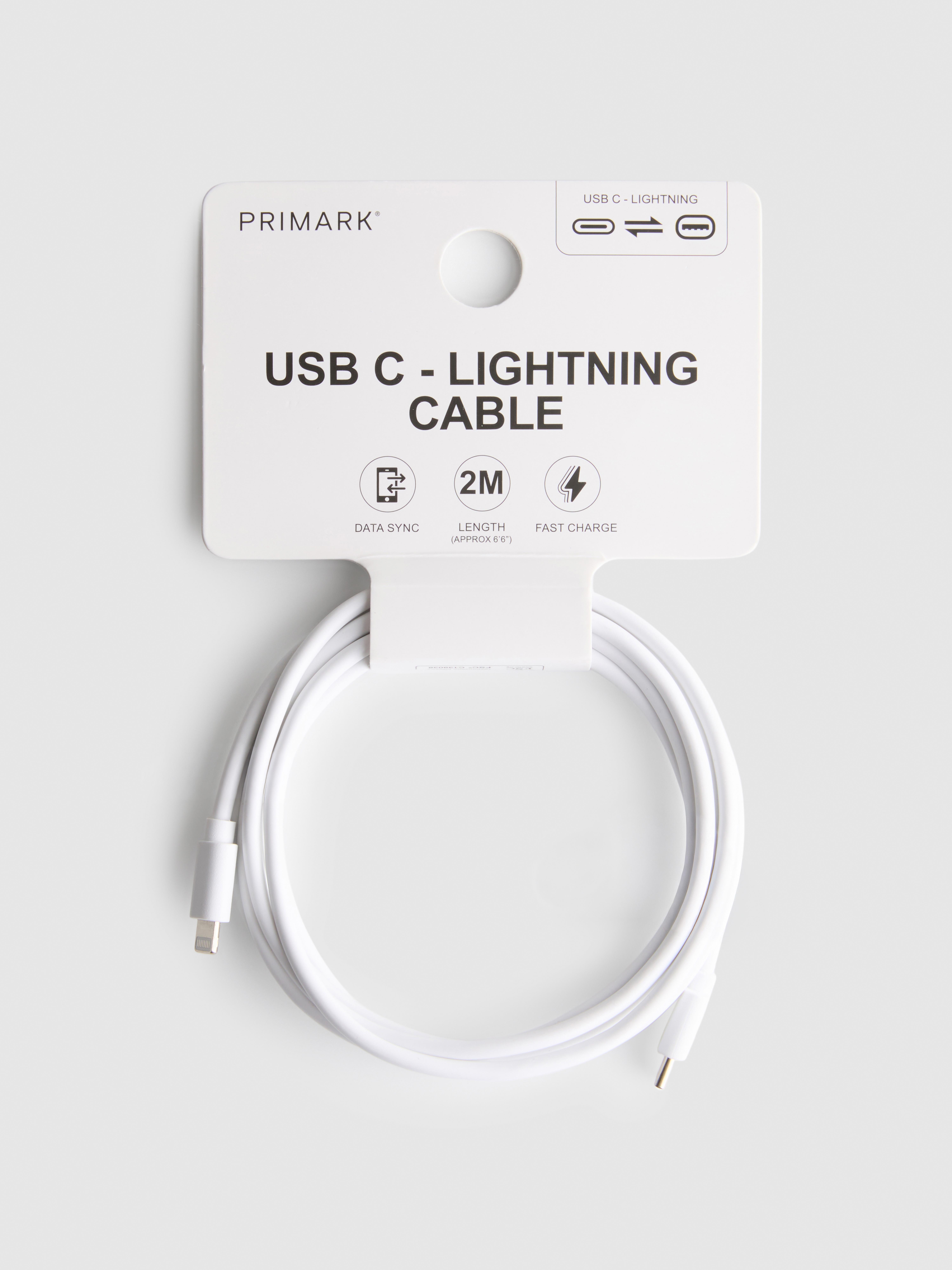 2m USB-C To Lightning Cable
