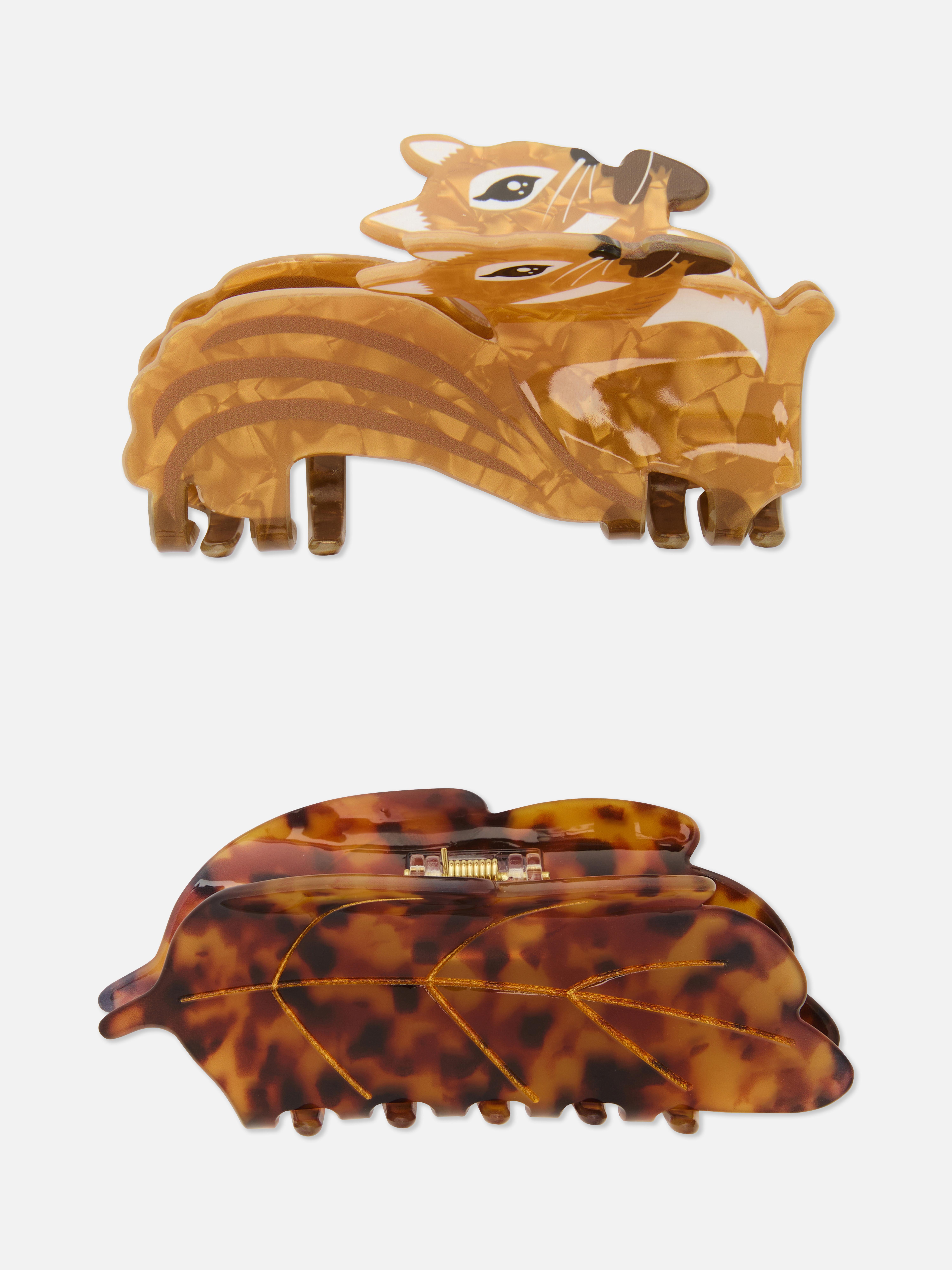 2pk Autumn Hair Clips
