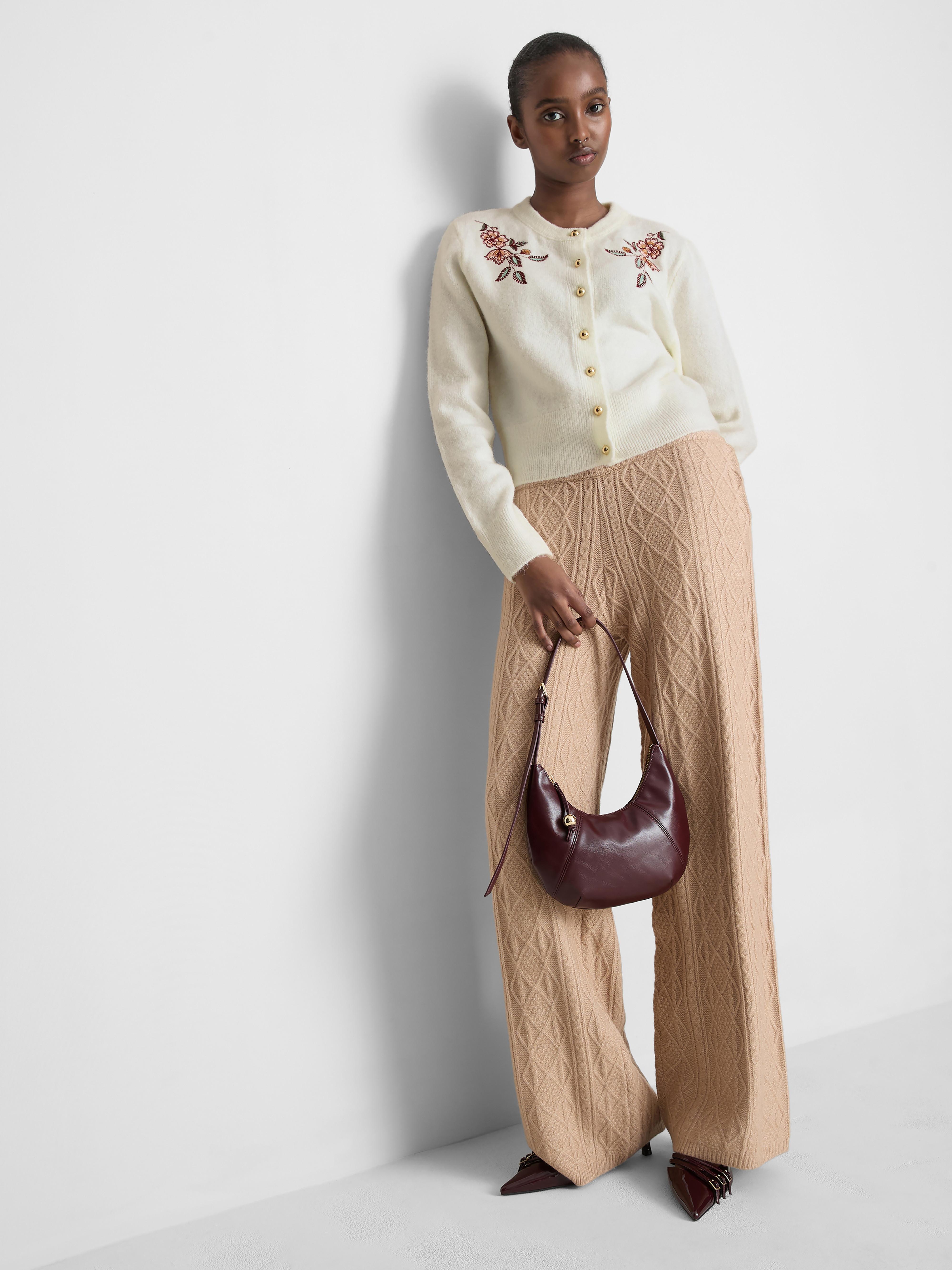 Embroidered Floral Cardigan