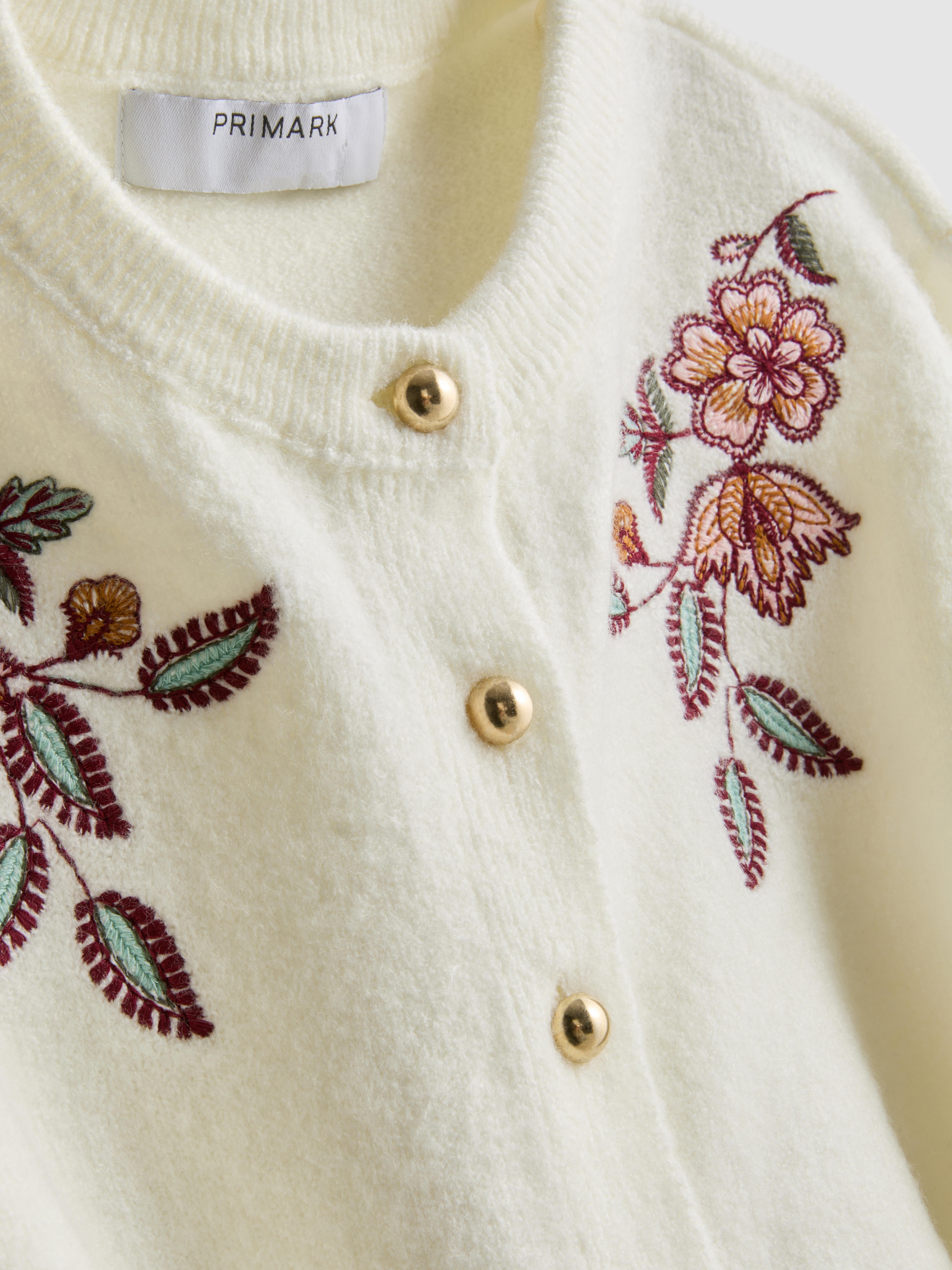 Embroidered Floral Cardigan