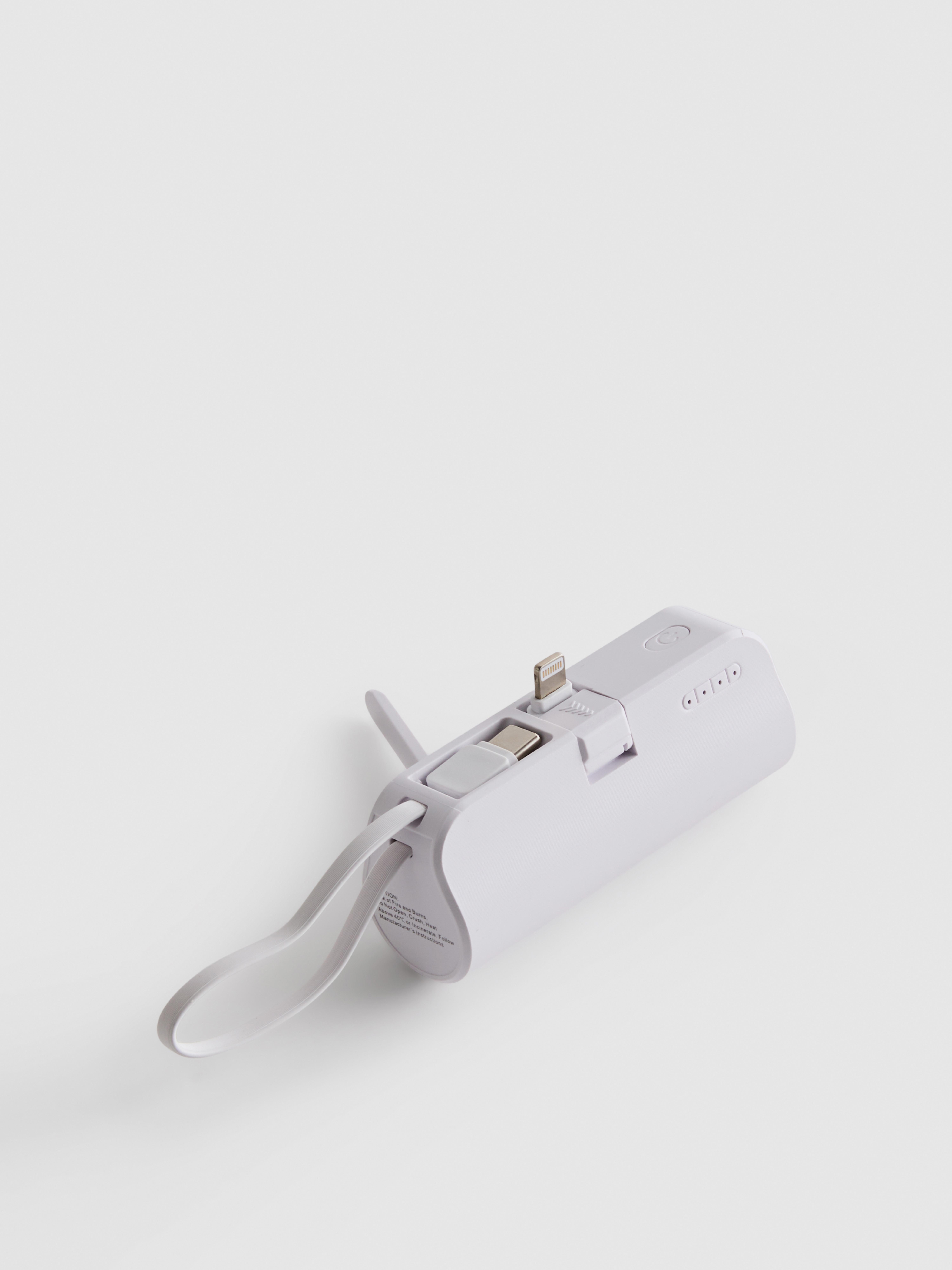 Mini-powerbank voor op reis