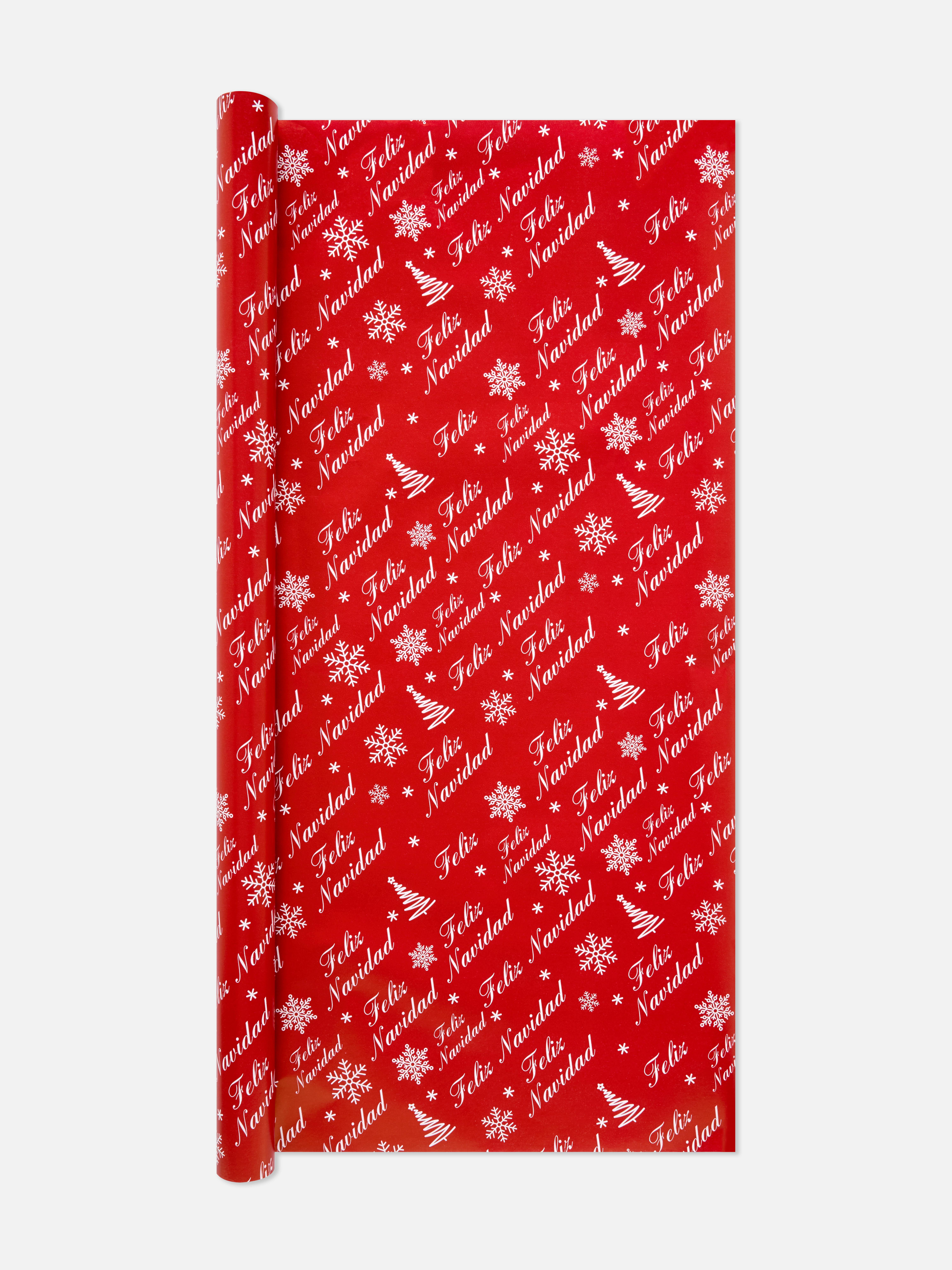 Papel de regalo «Feliz Navidad» de 8 m
