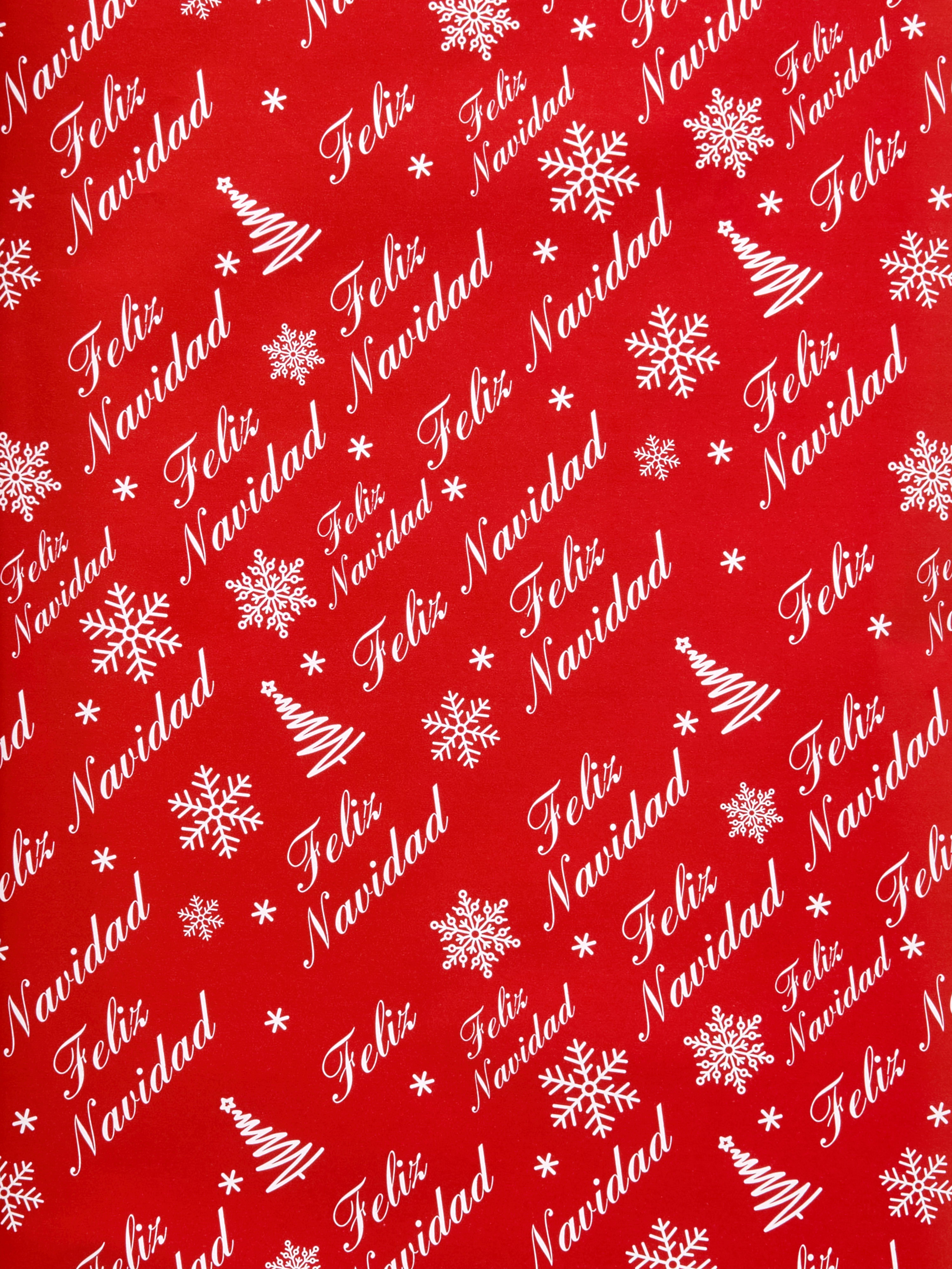 Papel de regalo «Feliz Navidad» de 8 m