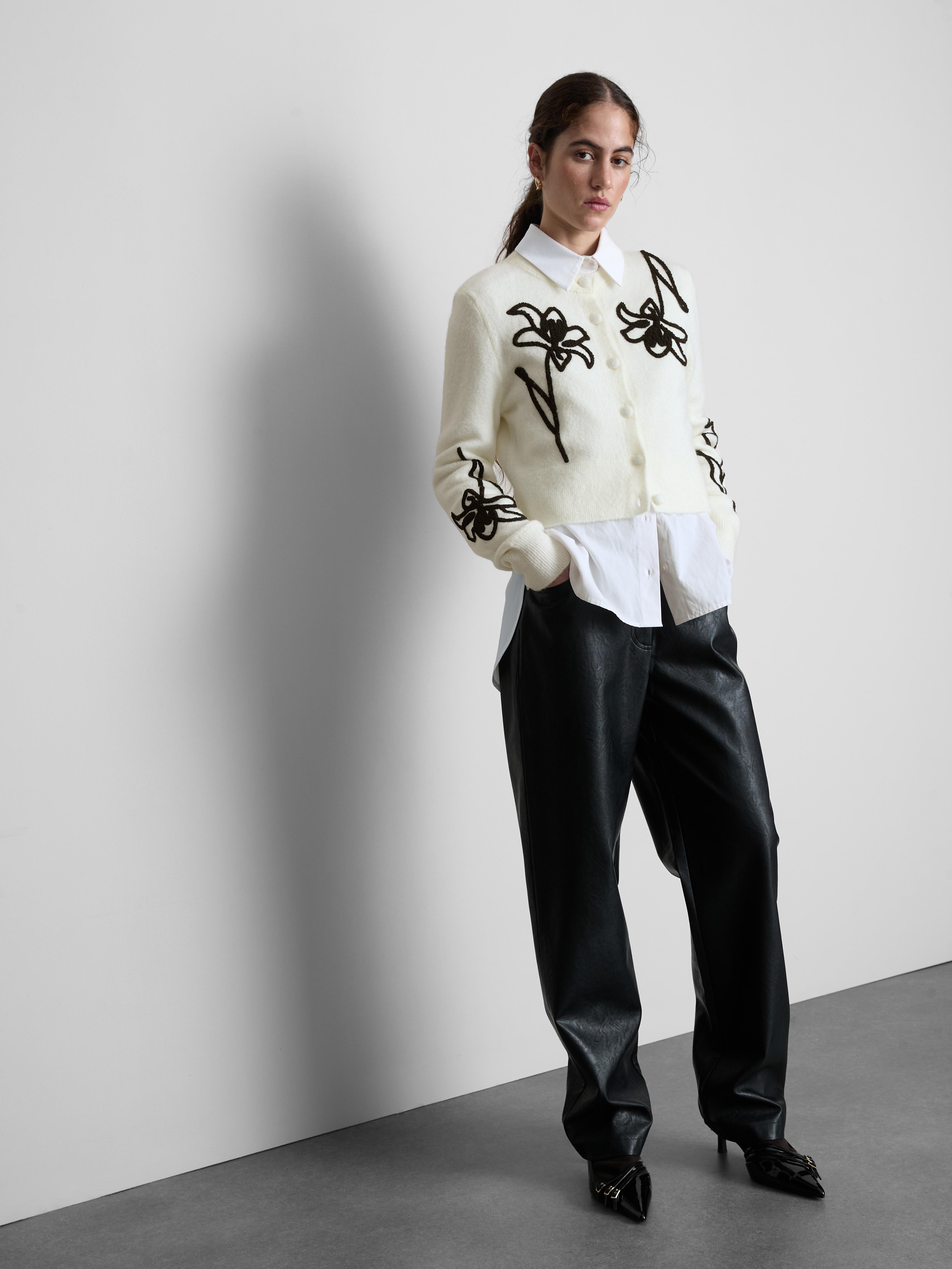 Floral Applique Cardigan