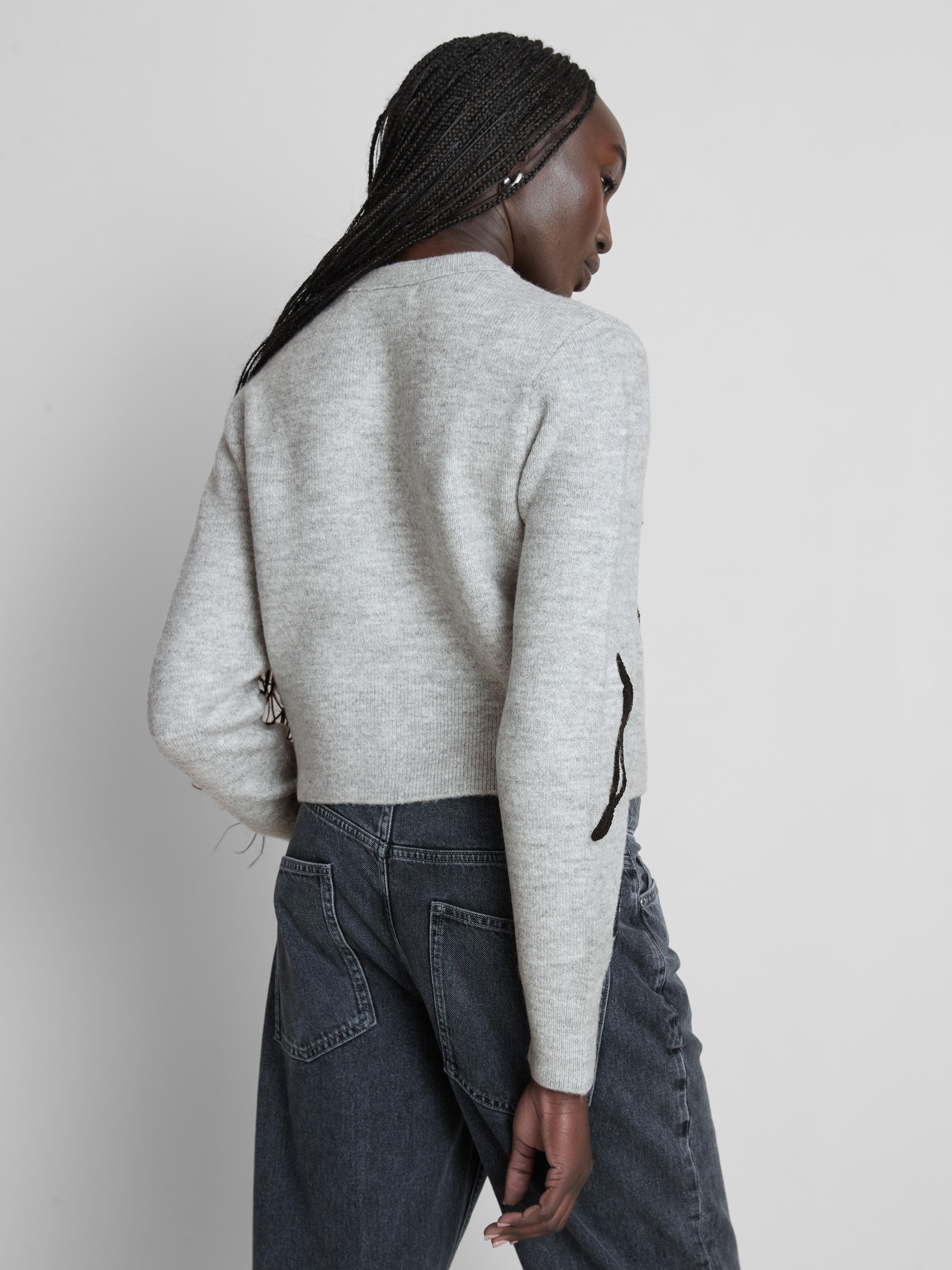 Floral Applique Cardigan