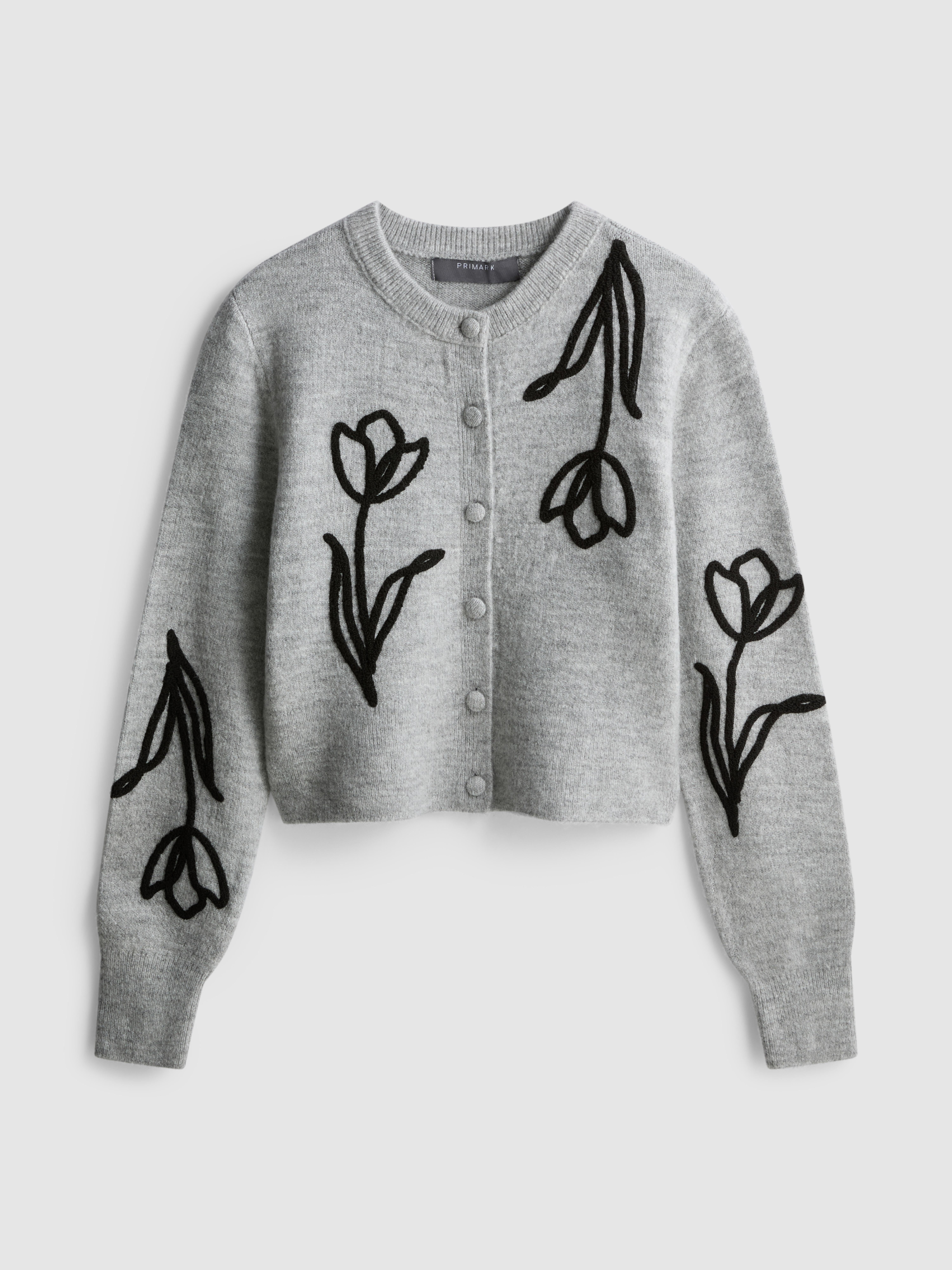 Floral Applique Cardigan