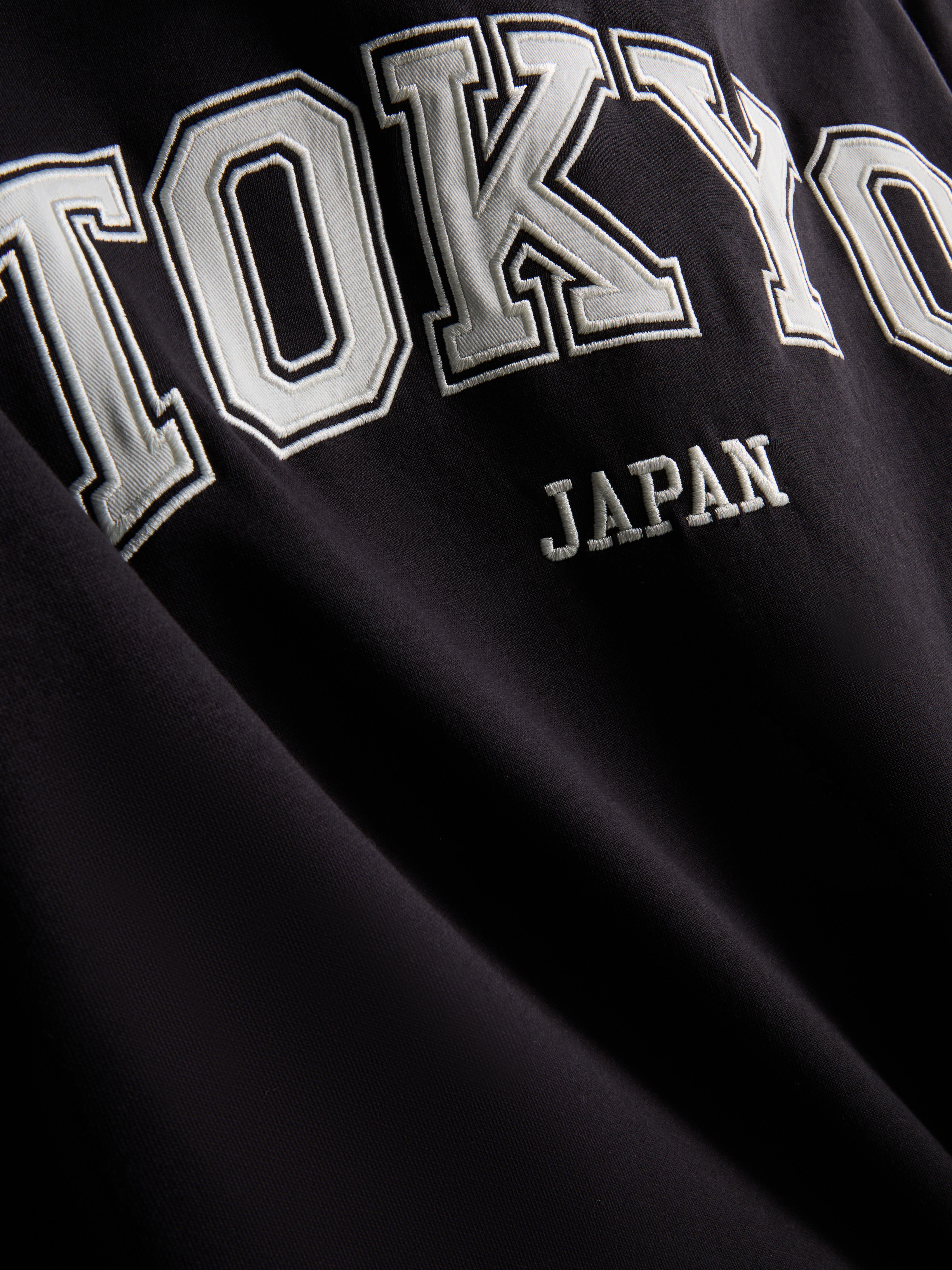Women's Black Oversized Cotton Rich Tokyo Hoodie