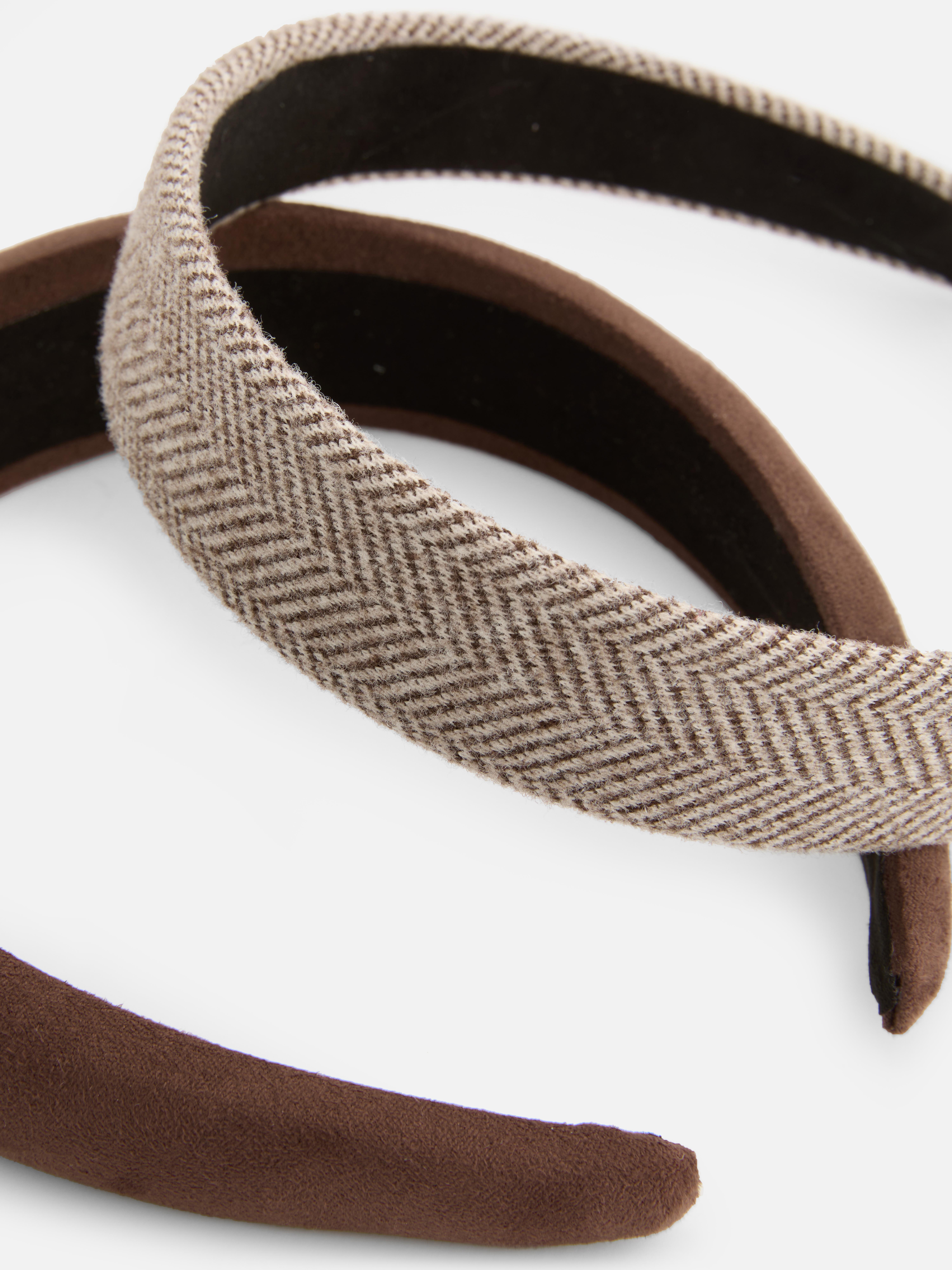 2pk Padded Mixed Design Headbands