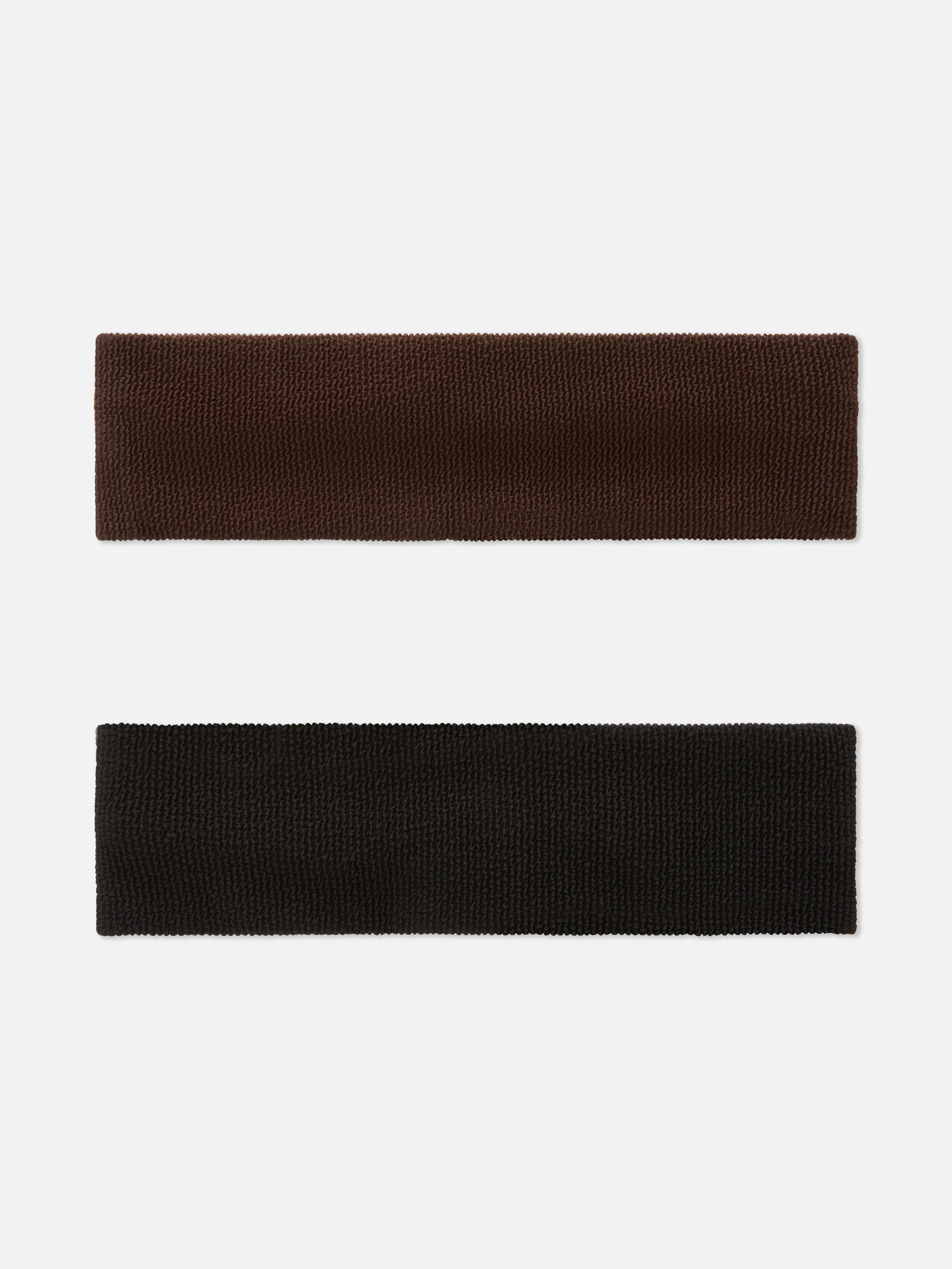 2pk Crinkle Headbands