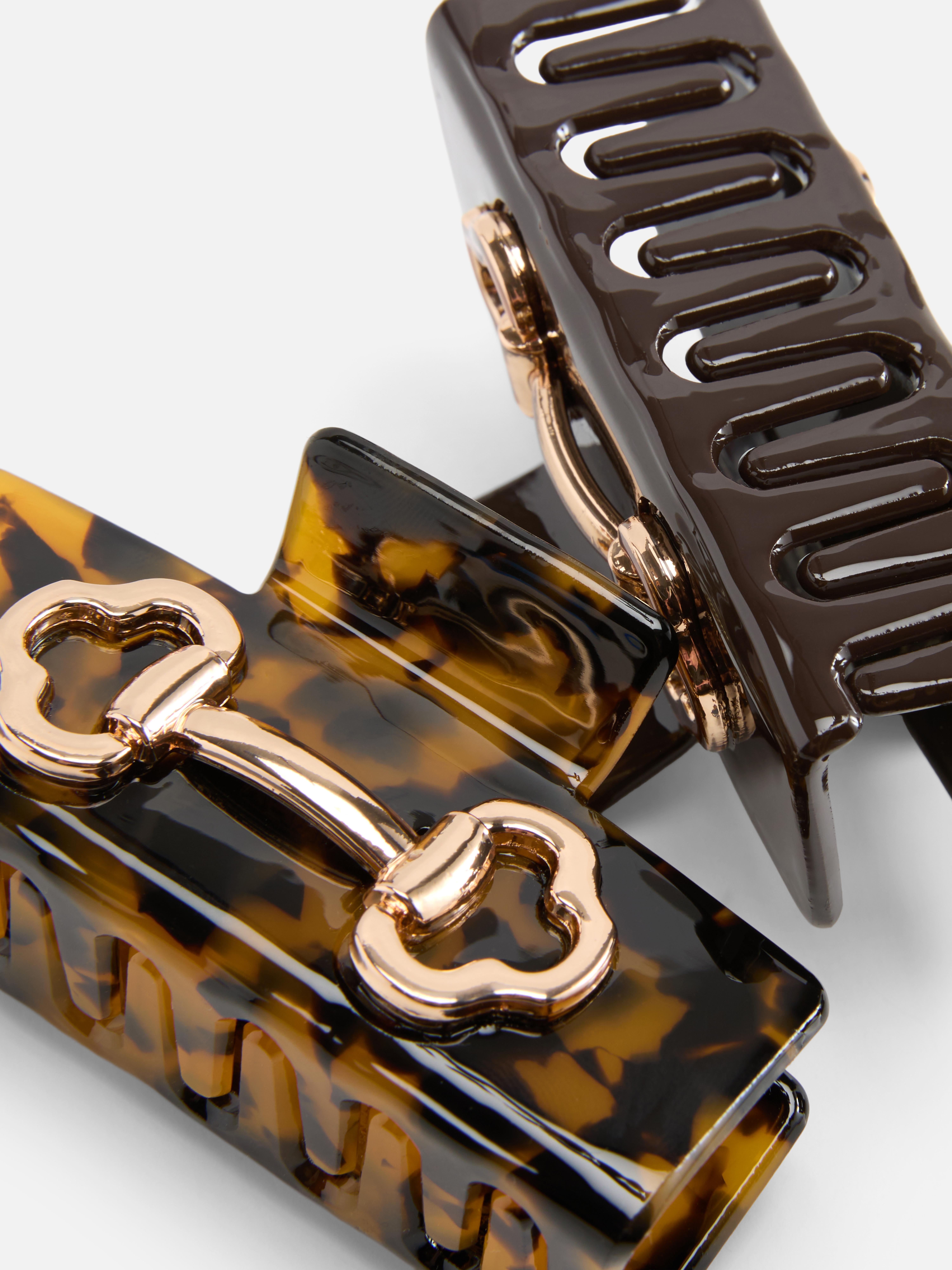 2pk Snaffle Claw Clips