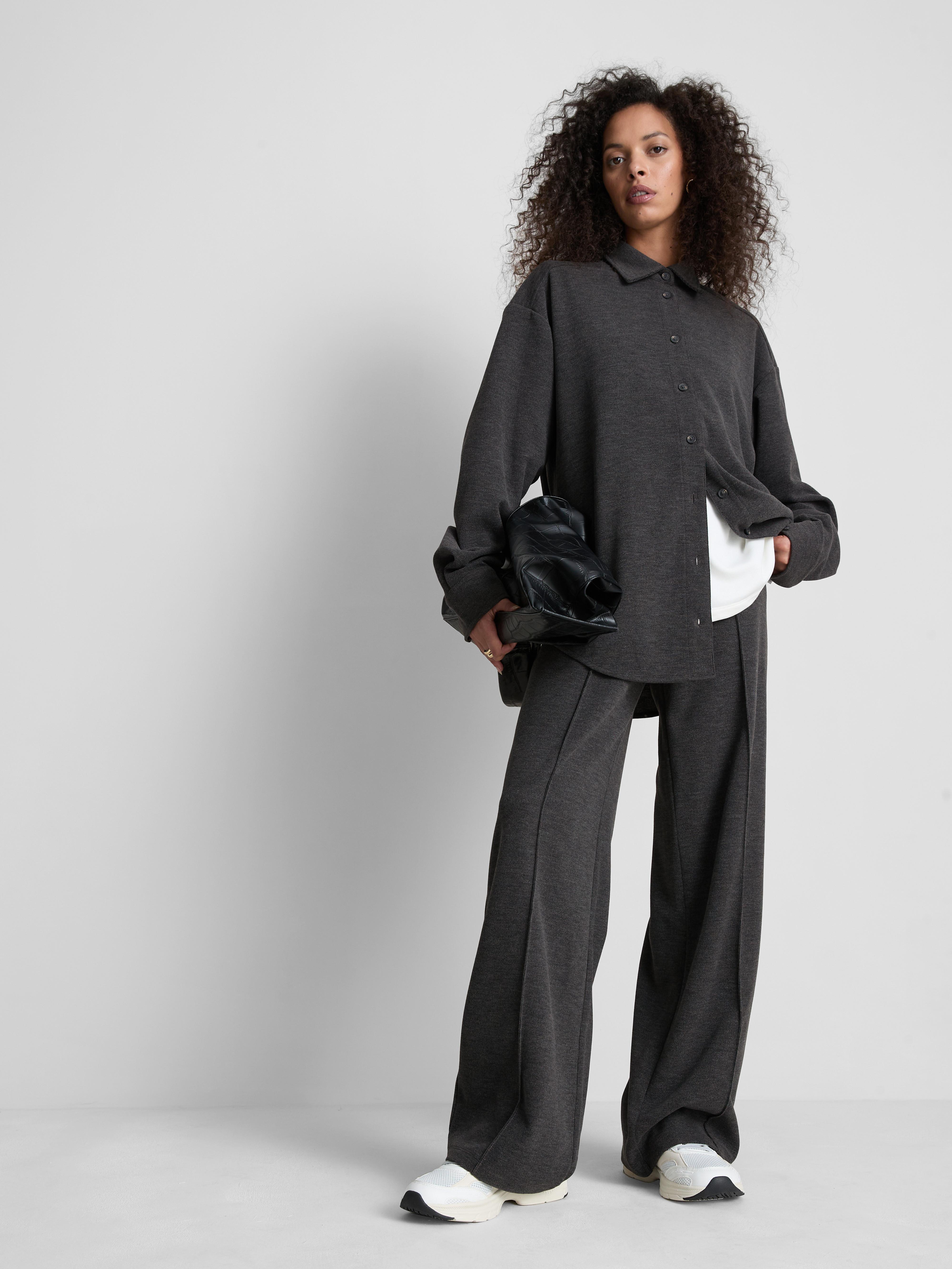 Women's Charcoal Jersey Shirt