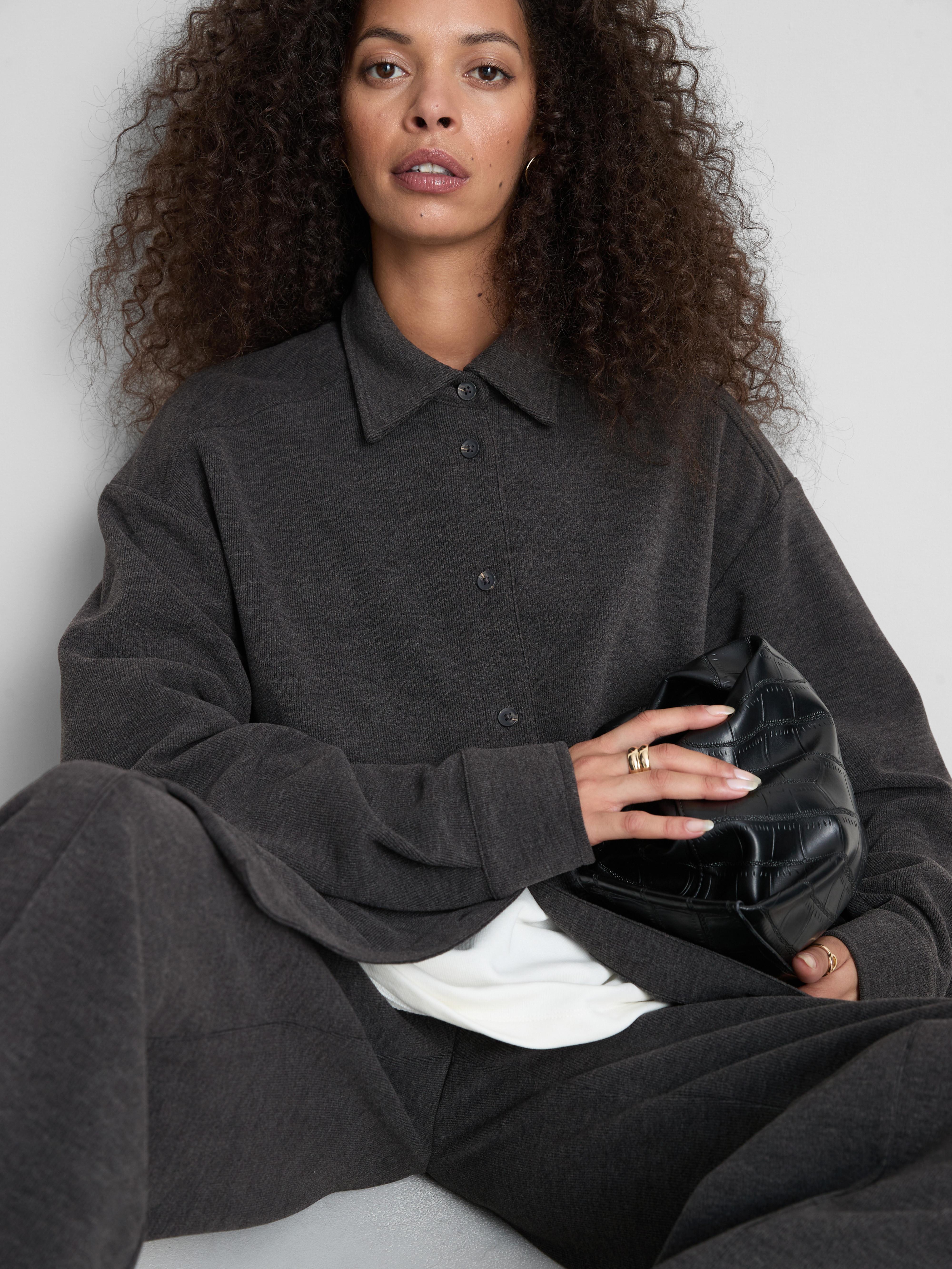 Women's Charcoal Jersey Shirt