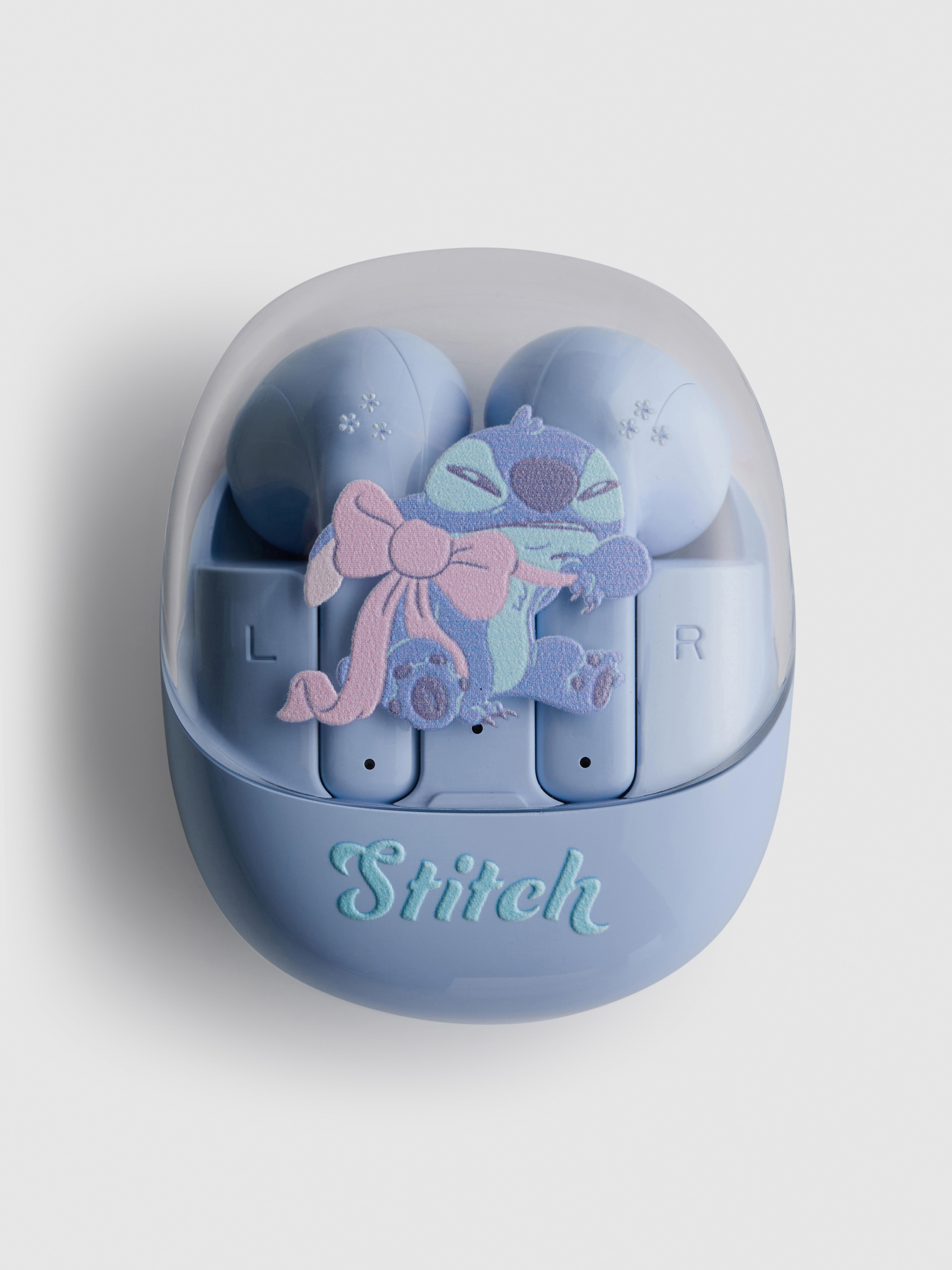 Écouteurs Disney Stitch dans étui de chargement