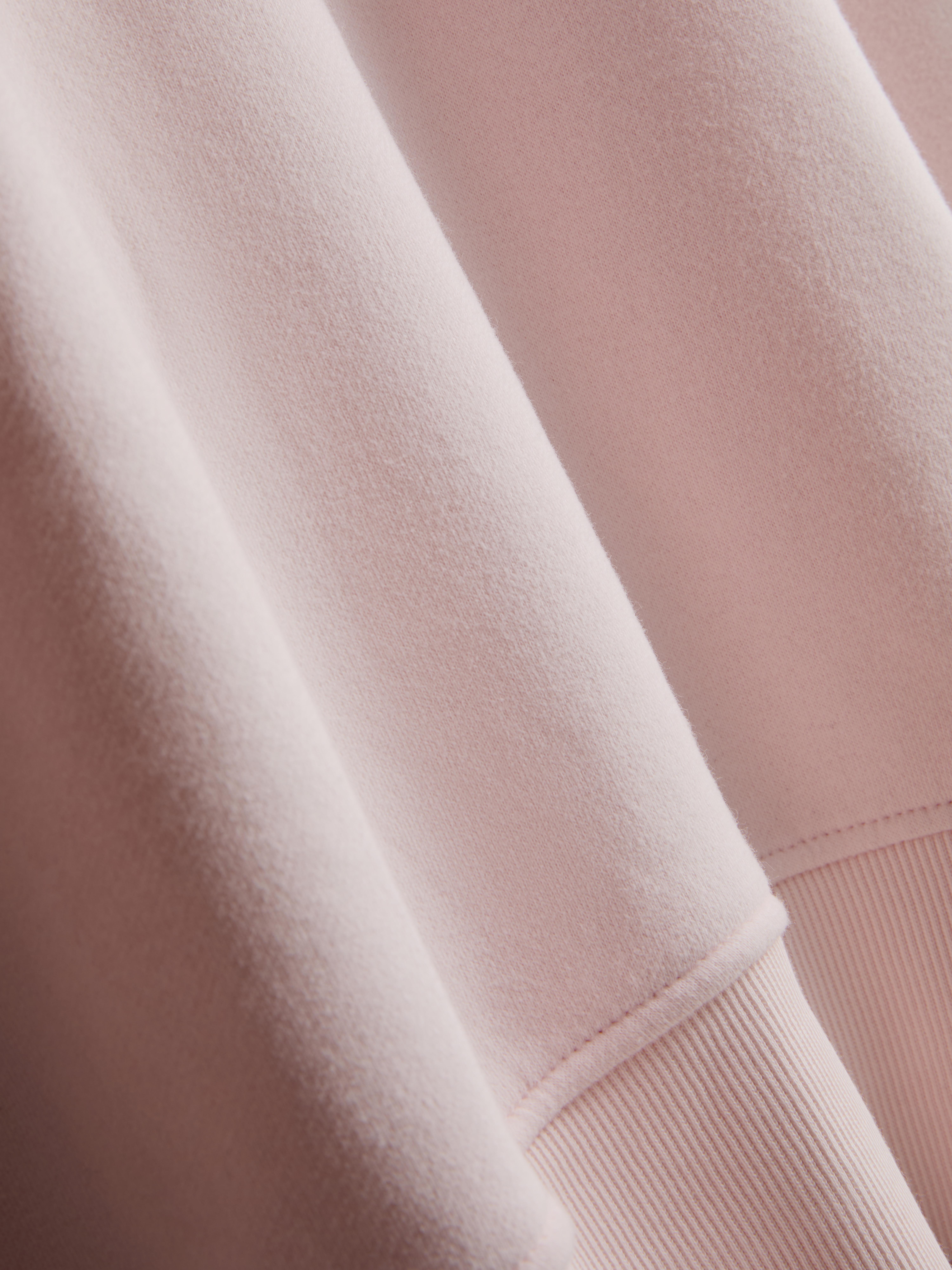 Women's Light Pink Oversized Drop-Shoulder Sweatshirt