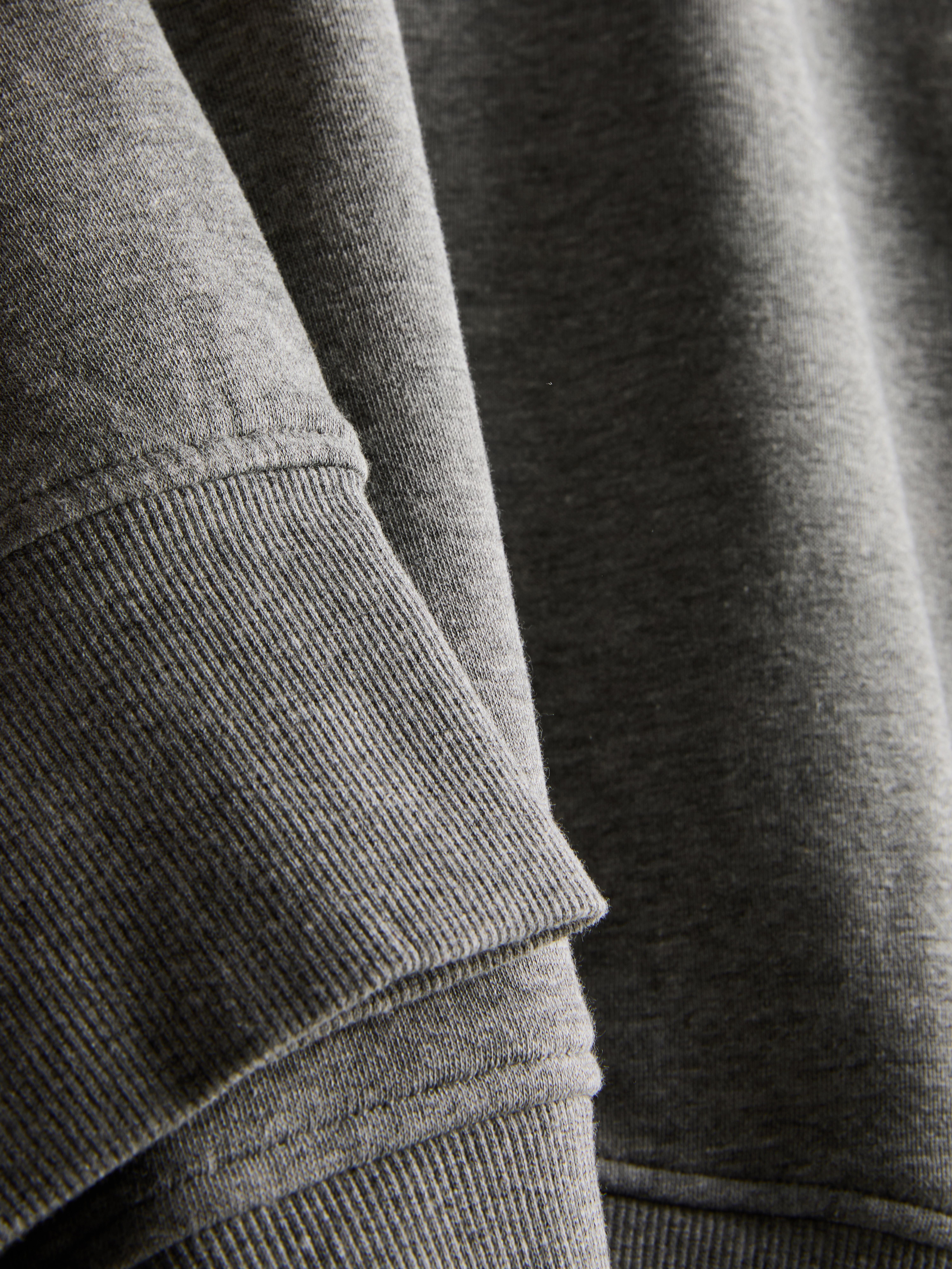 Women's Dark Gray Oversized Drop-Shoulder Sweatshirt