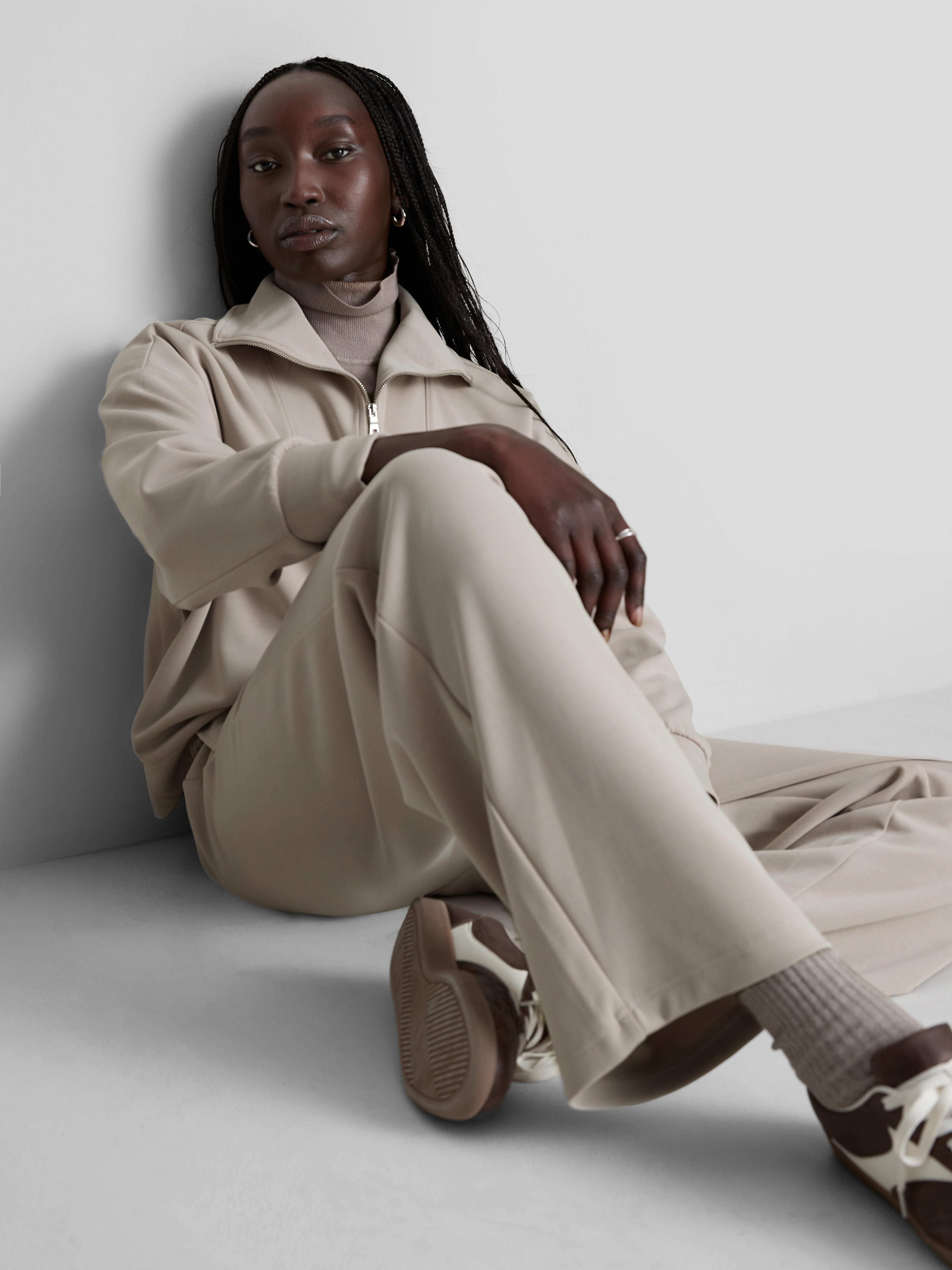 Smart Wide Leg Joggers