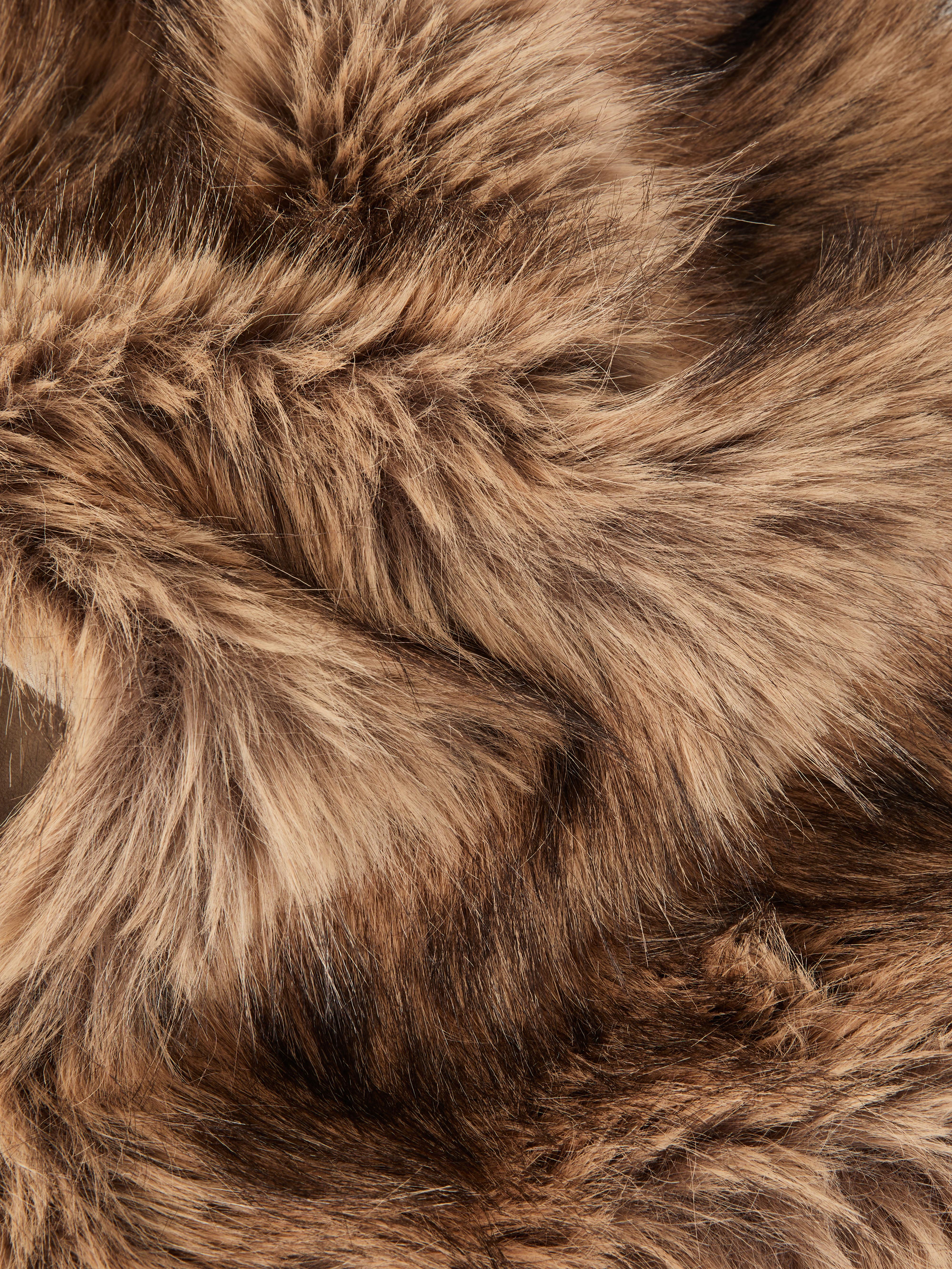 Paula Echevarría Faux Fur Hood