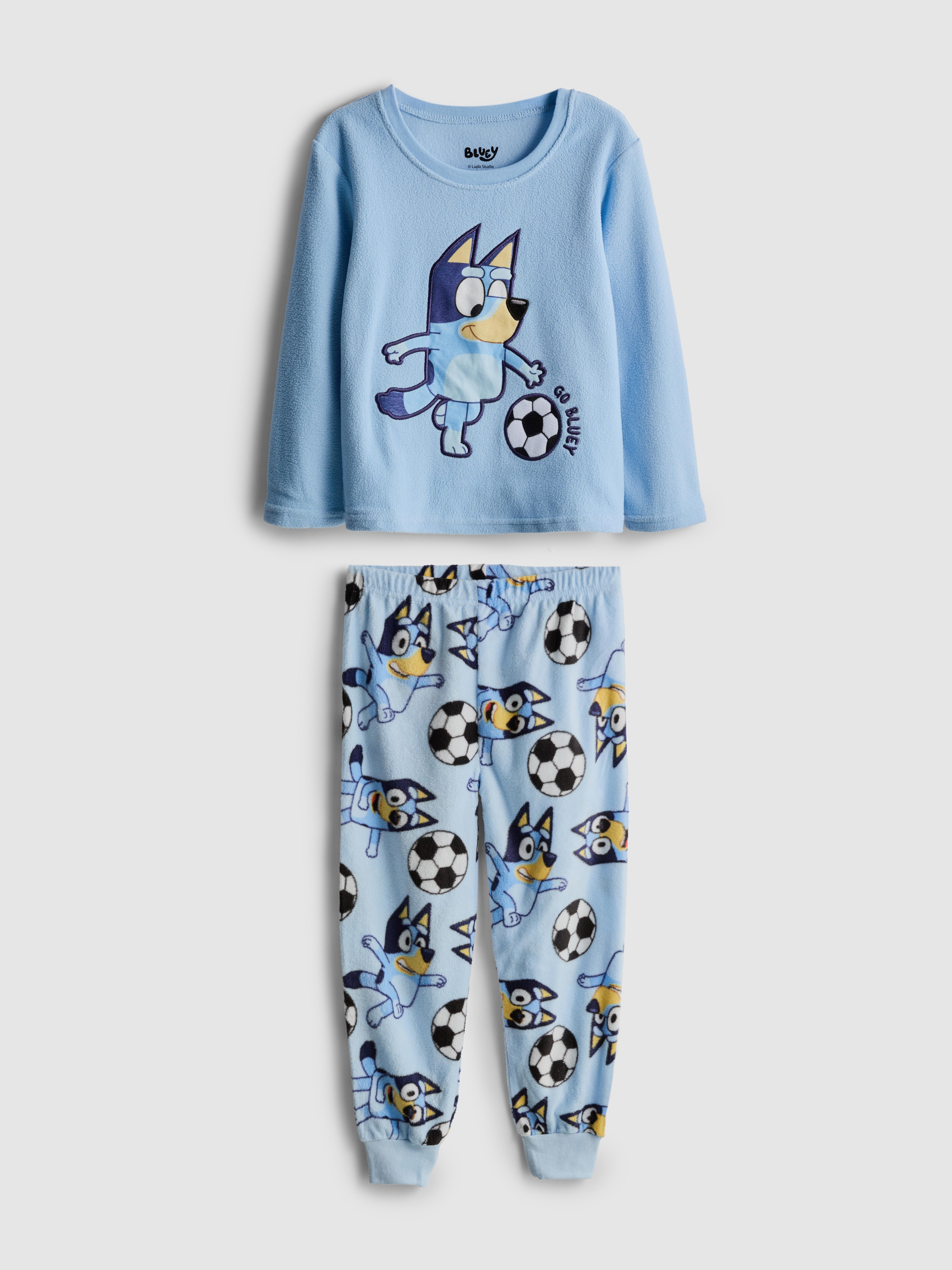 1.5-10yrs | Bluey Football Fleece Pyjamas