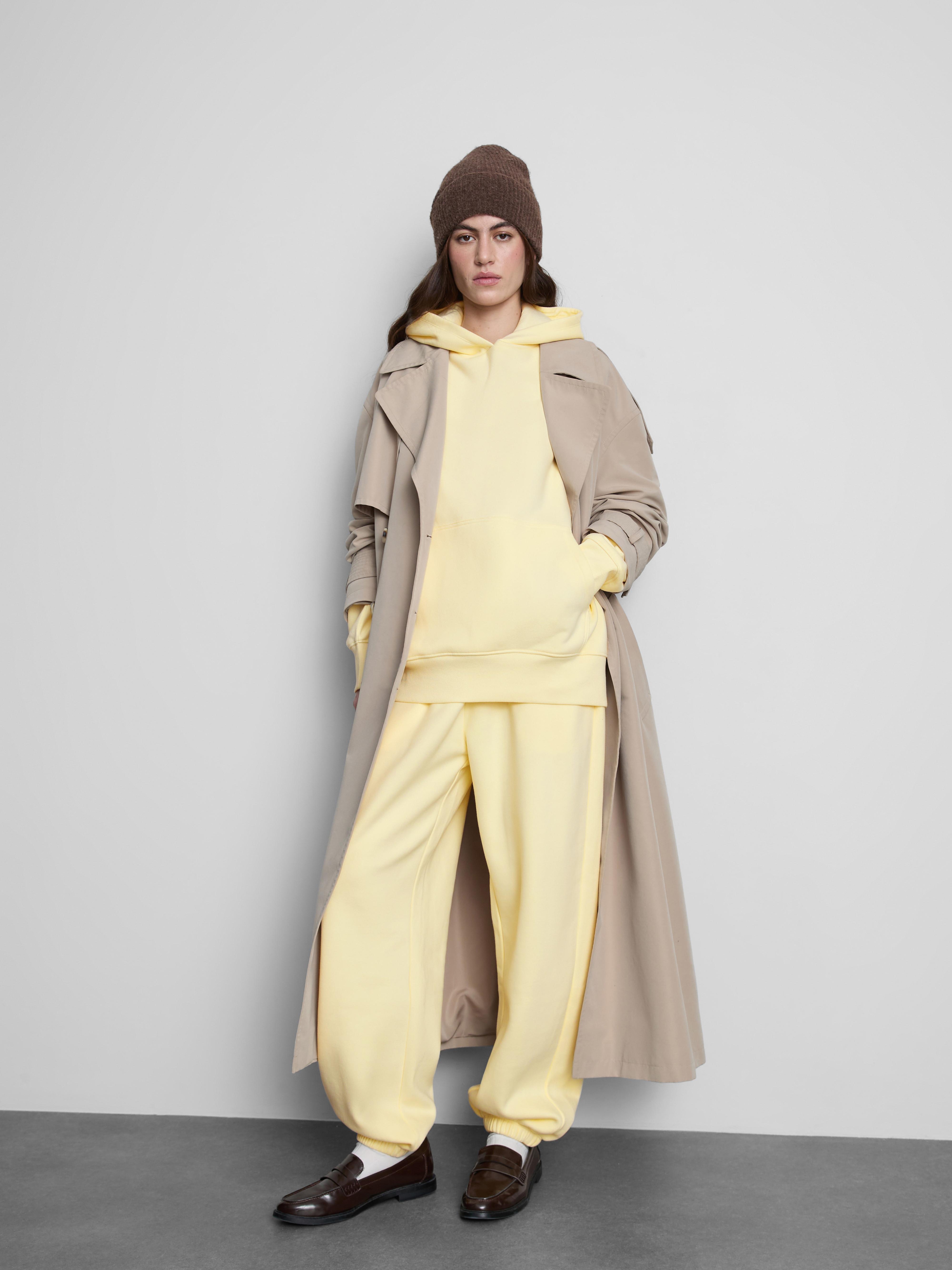 Cotton Blend Oversized Hoodie