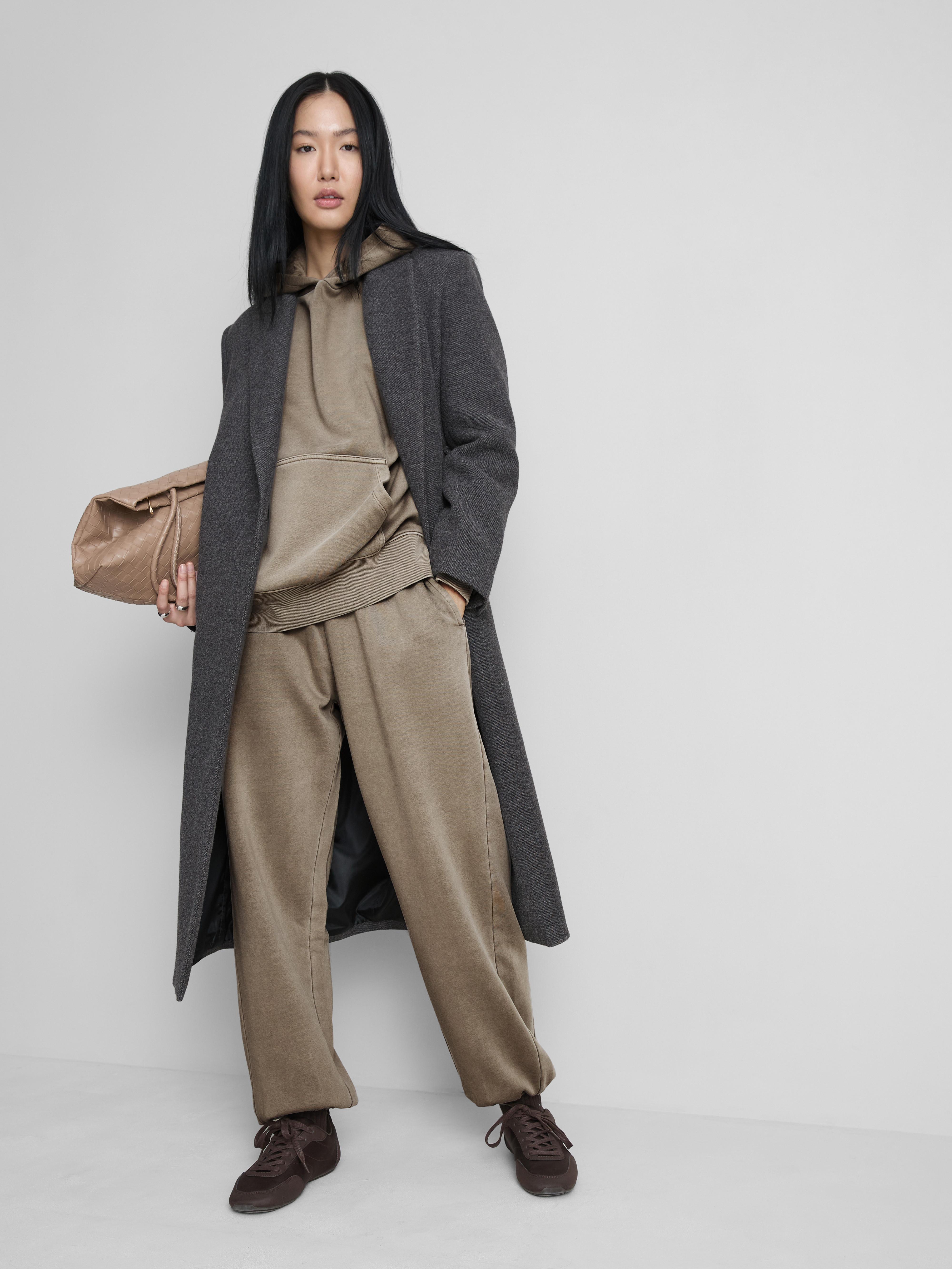 Cotton Blend Oversized Hoodie