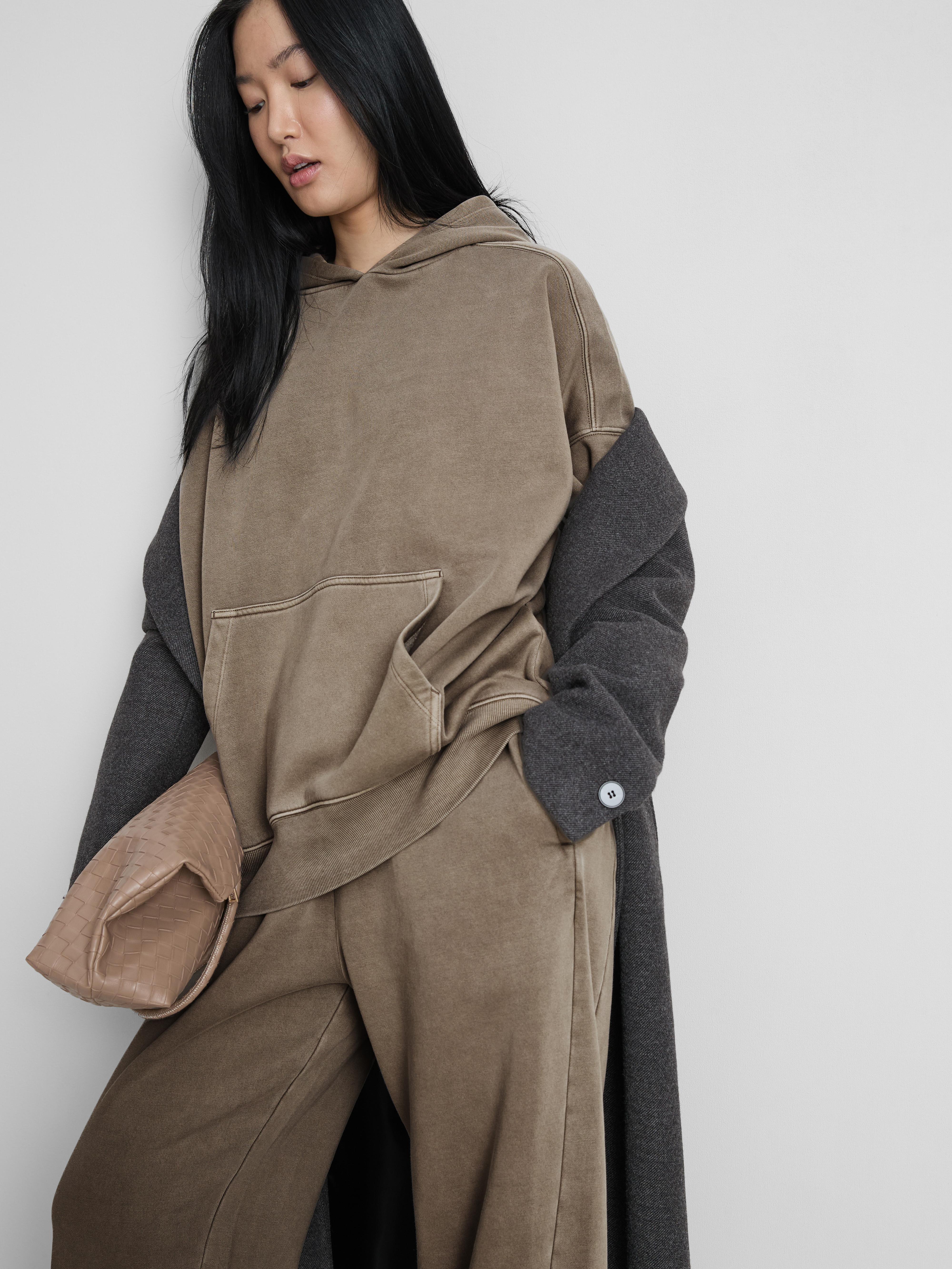 Oversized hoodie van katoenmix