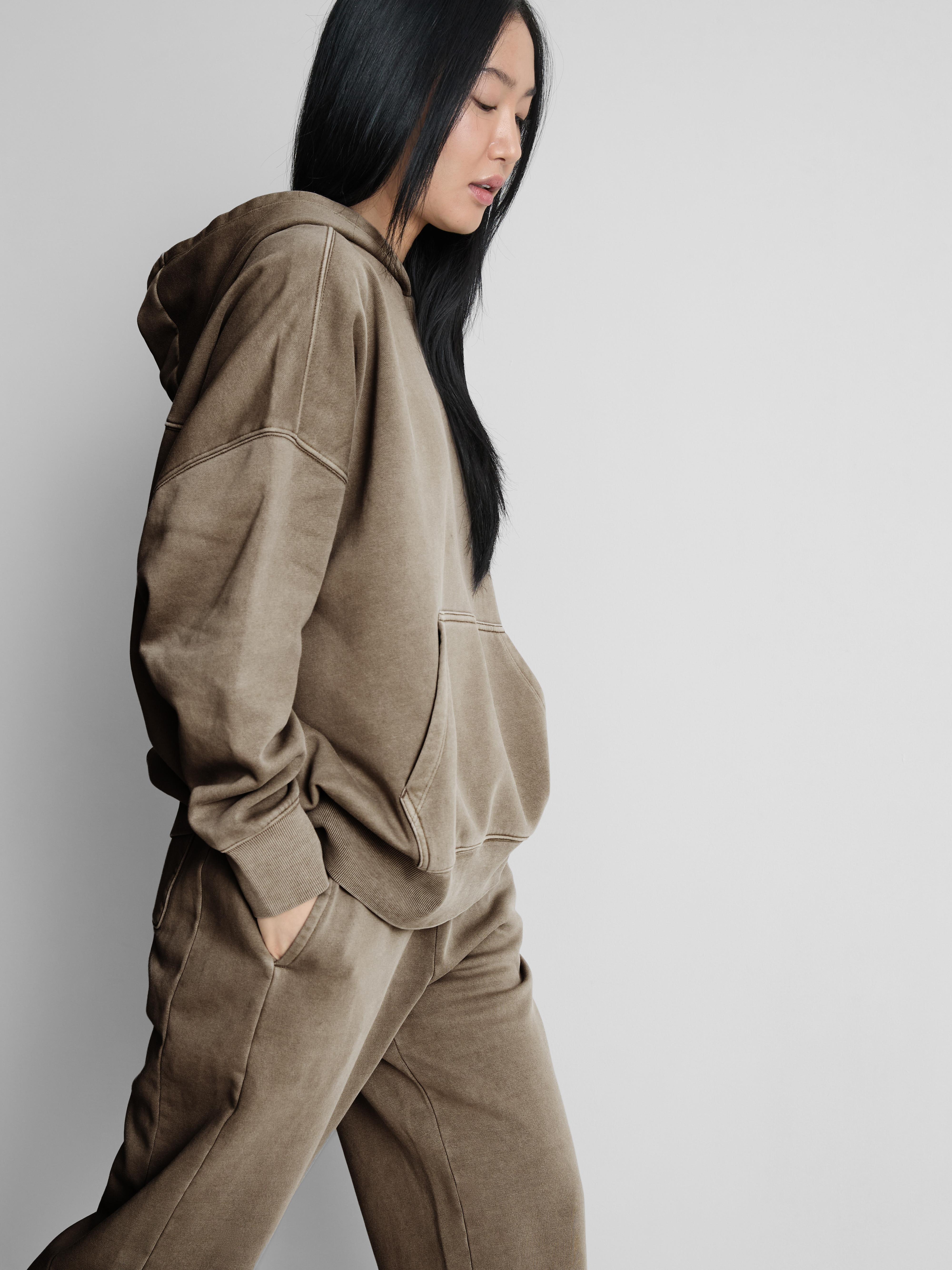 Oversized hoodie van katoenmix