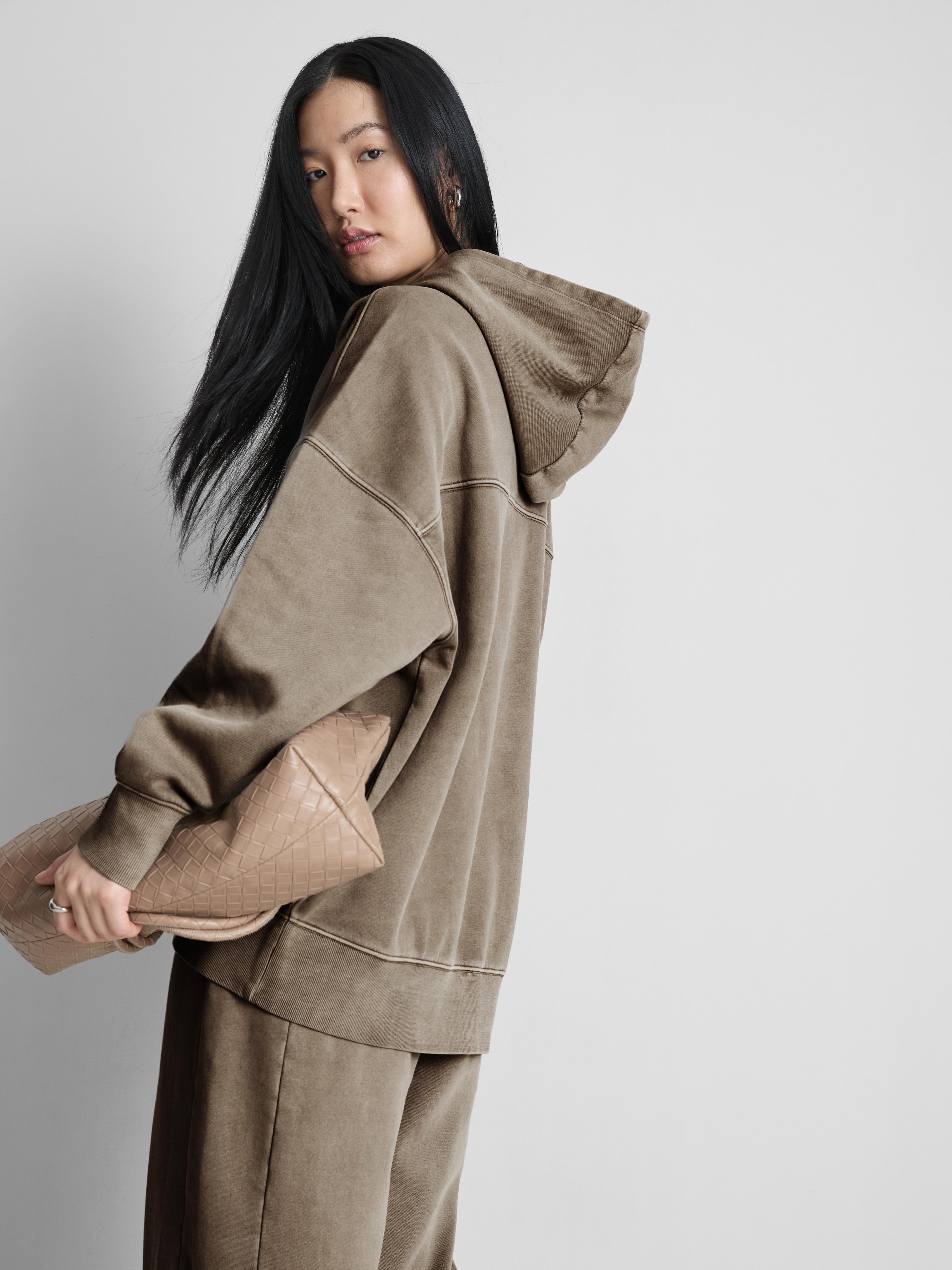 Oversized hoodie van katoenmix