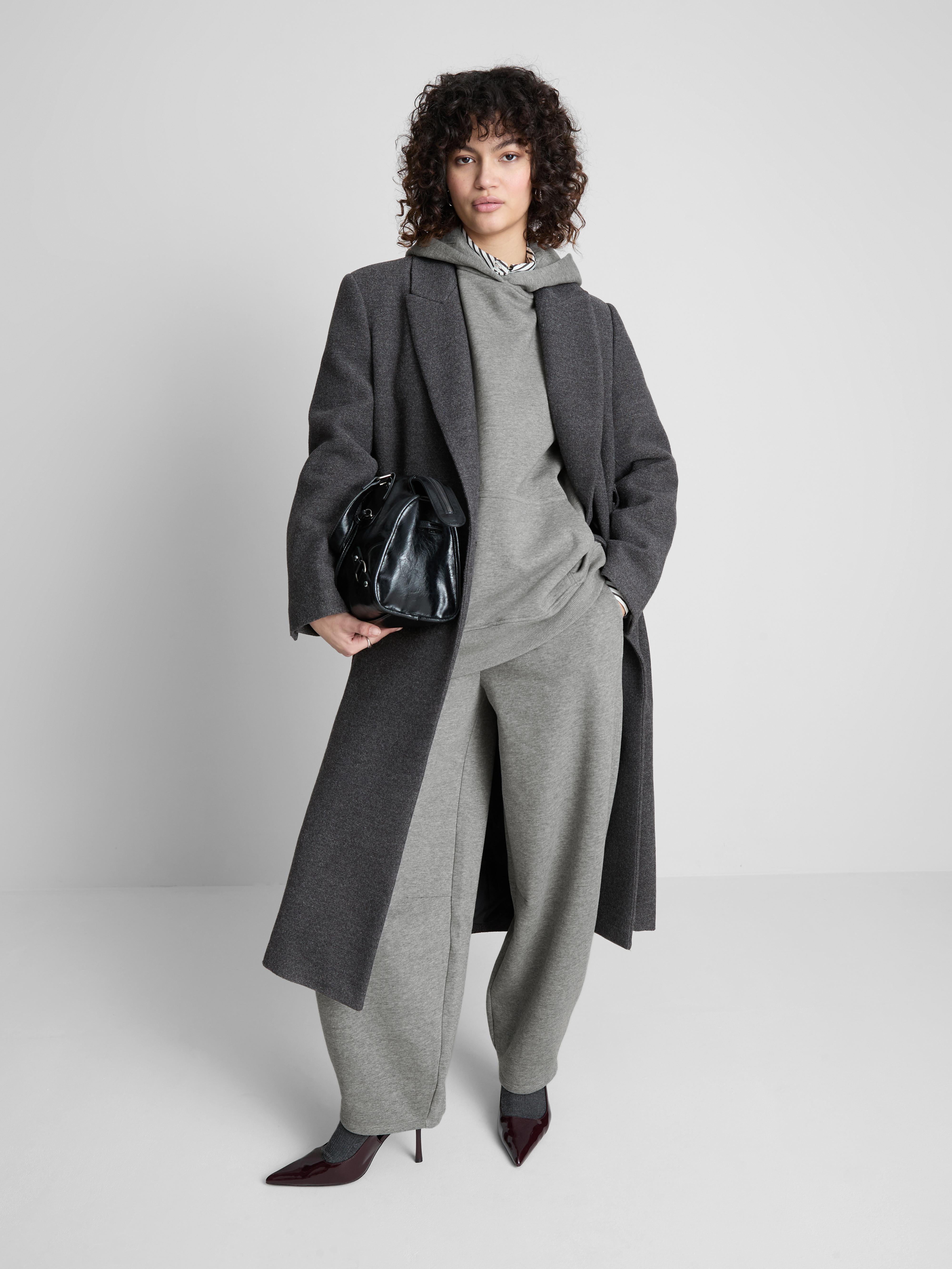 Cotton Blend Oversized Hoodie