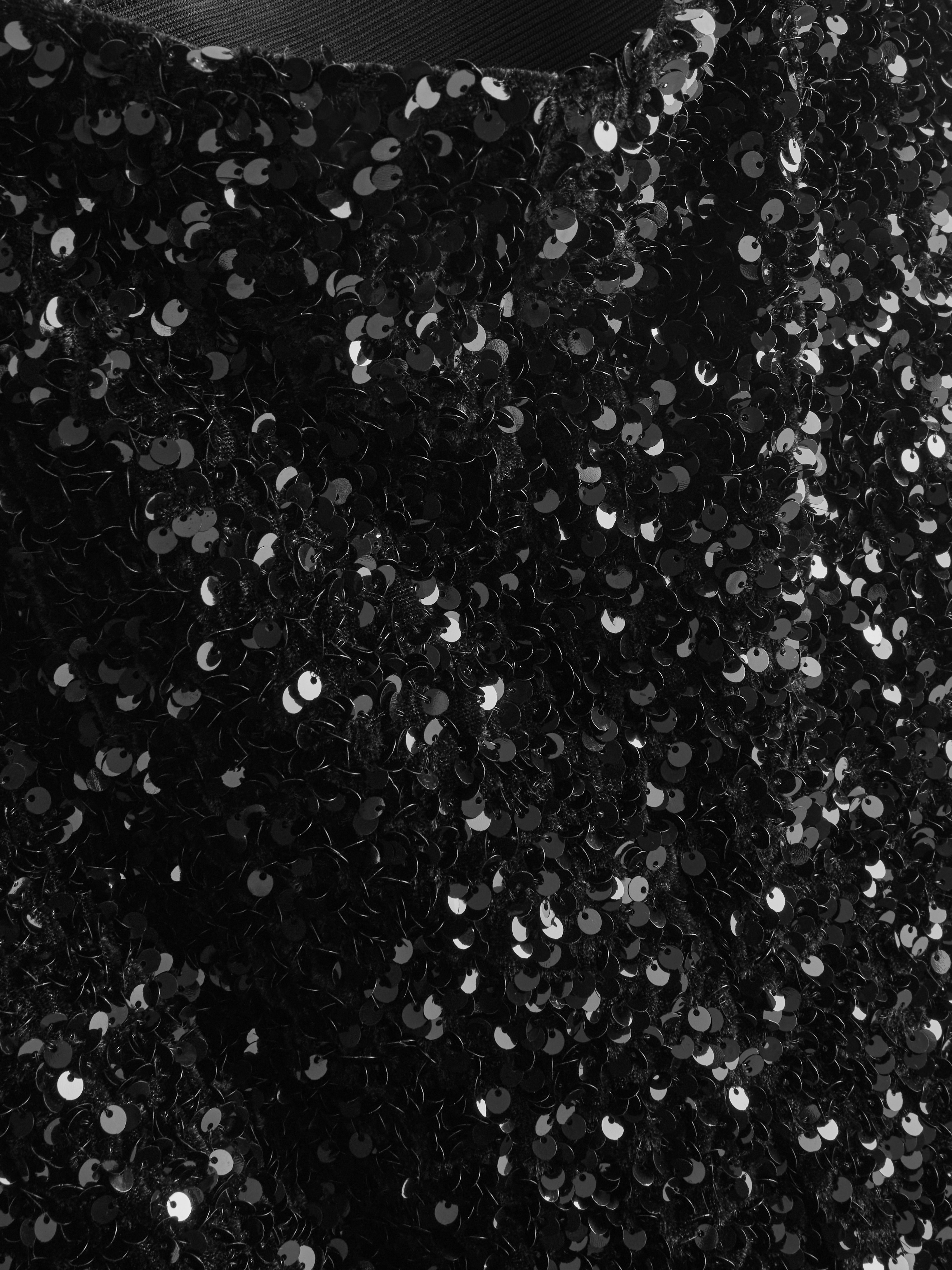 Straight Leg Sequin Trousers