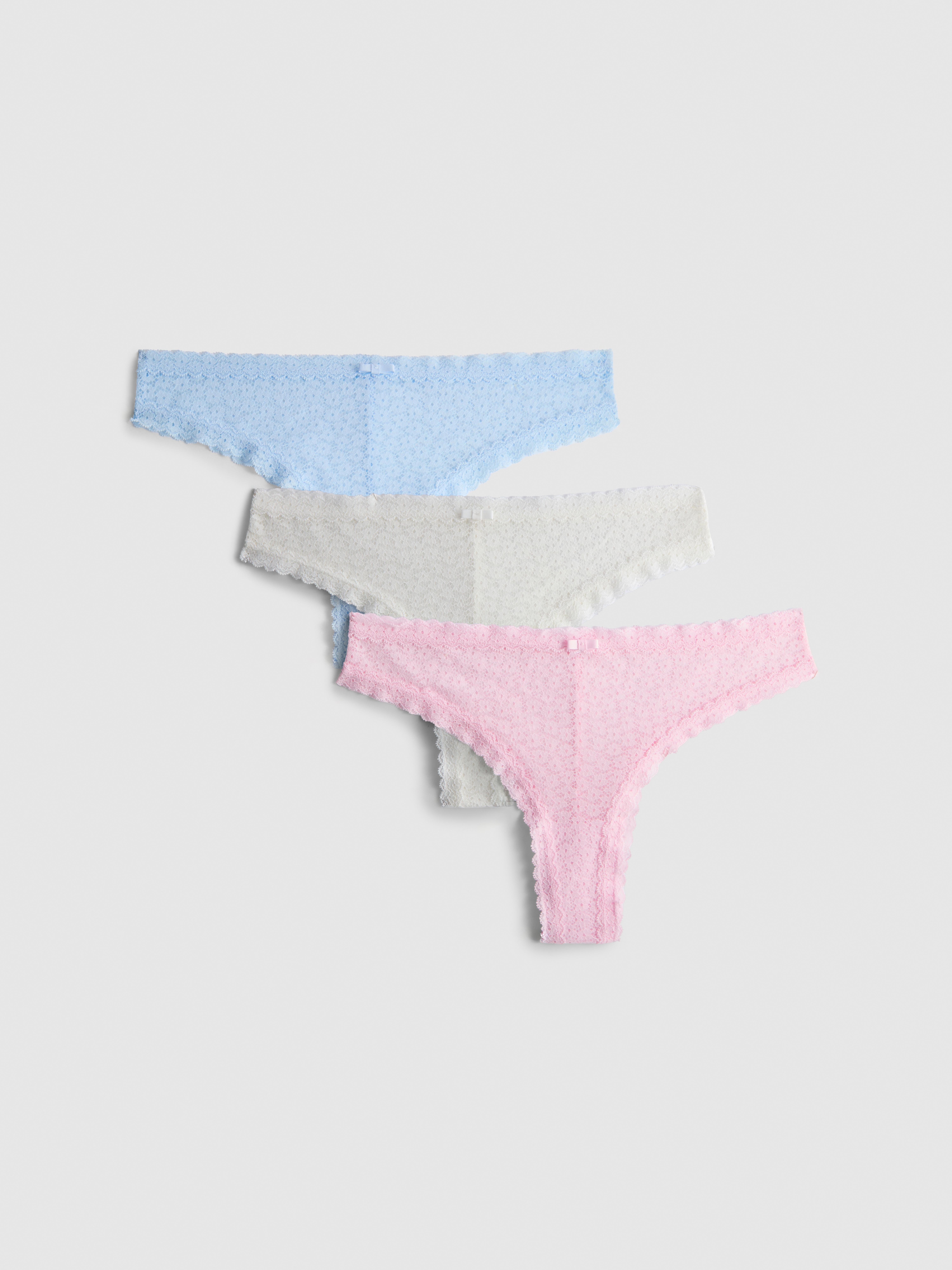 Brazil-Slips aus Spitze, 3er-Pack