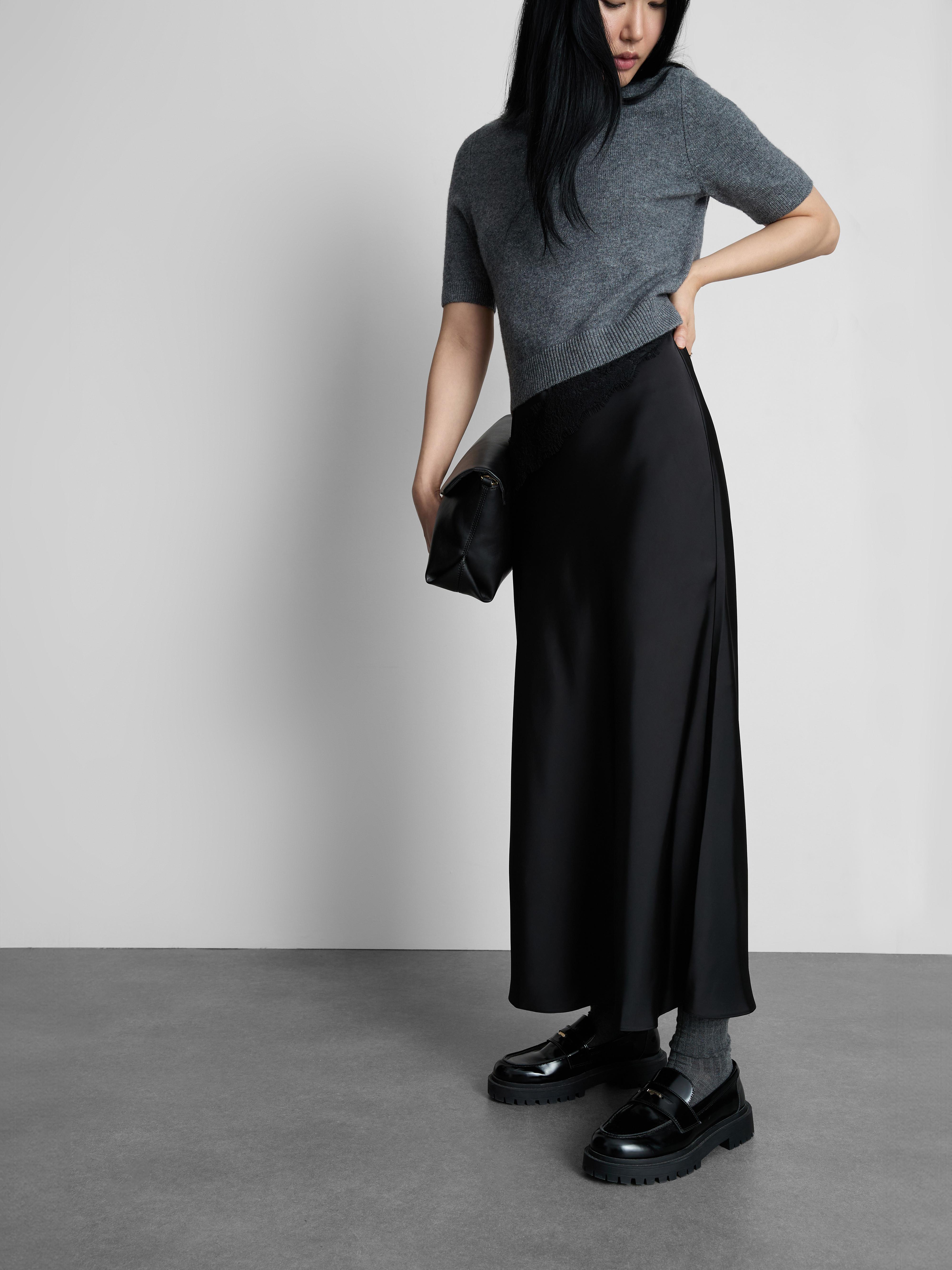 Jupe Longue évasée Asymétrique Noire Imprimé Fleurs – Primark Taille 40 – Occasion Très Bon état (TBE)