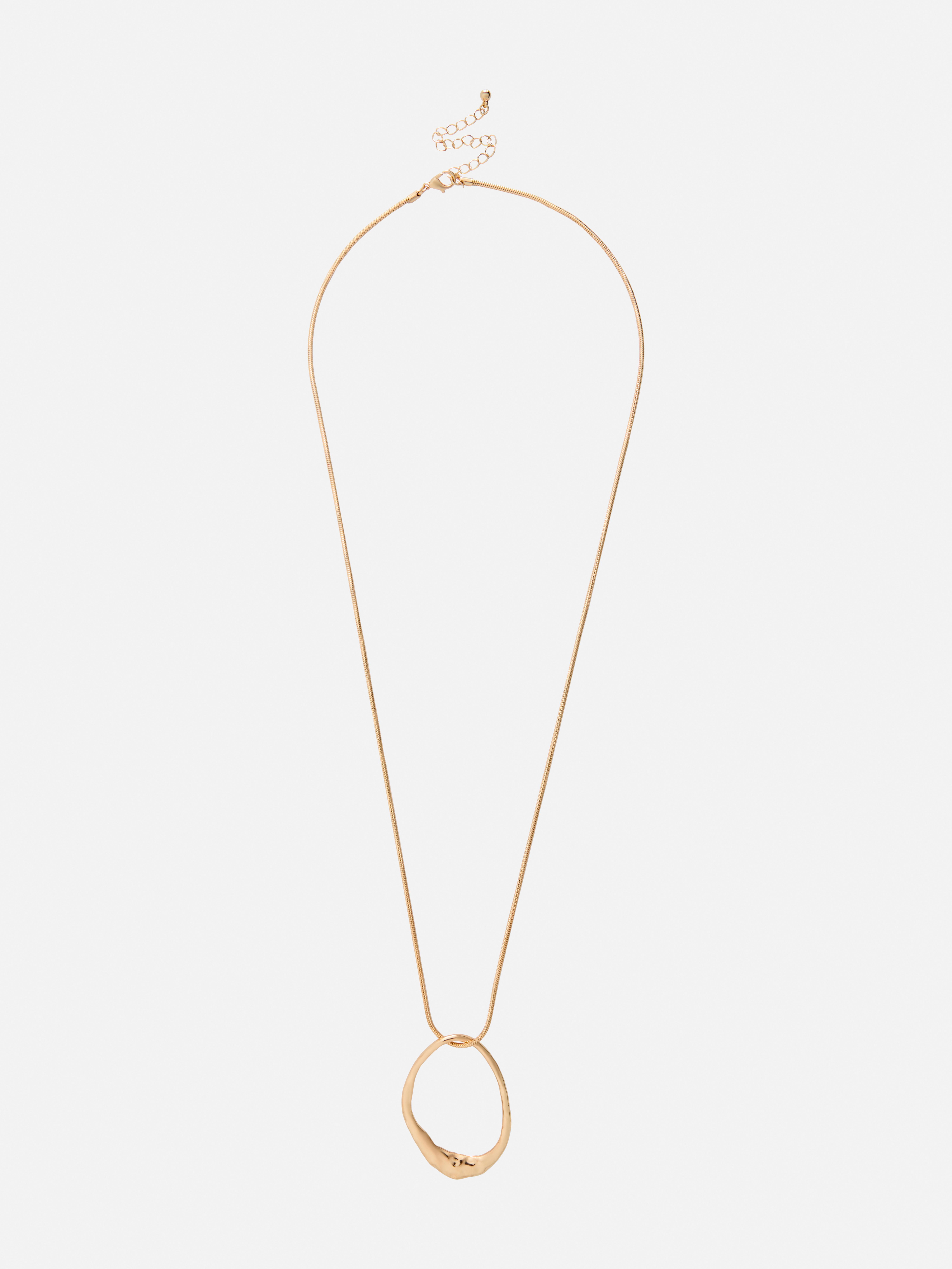 The Edit Long Round Pendant