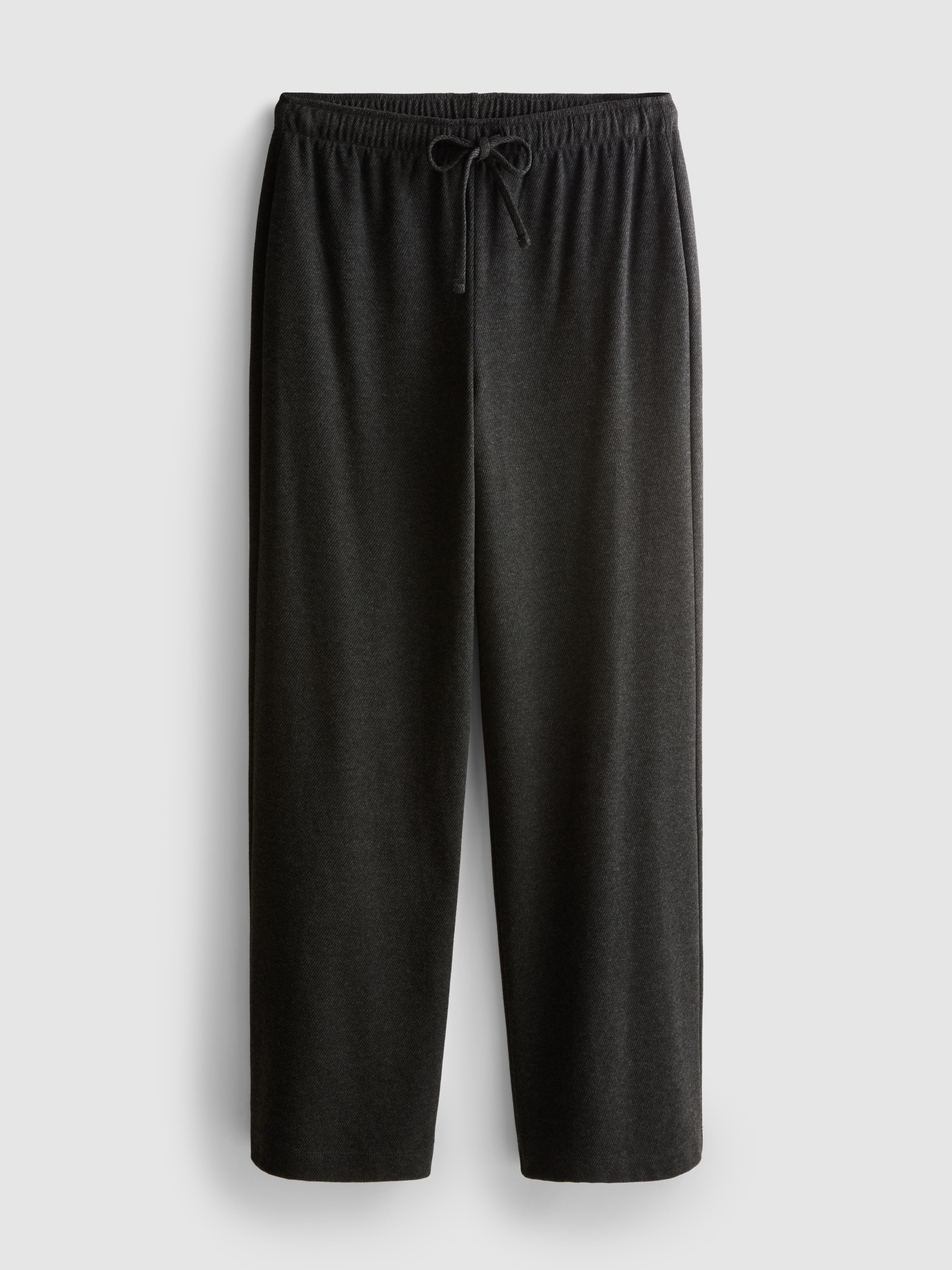 Women's Charcoal Relaxed Straight-Leg Joggers