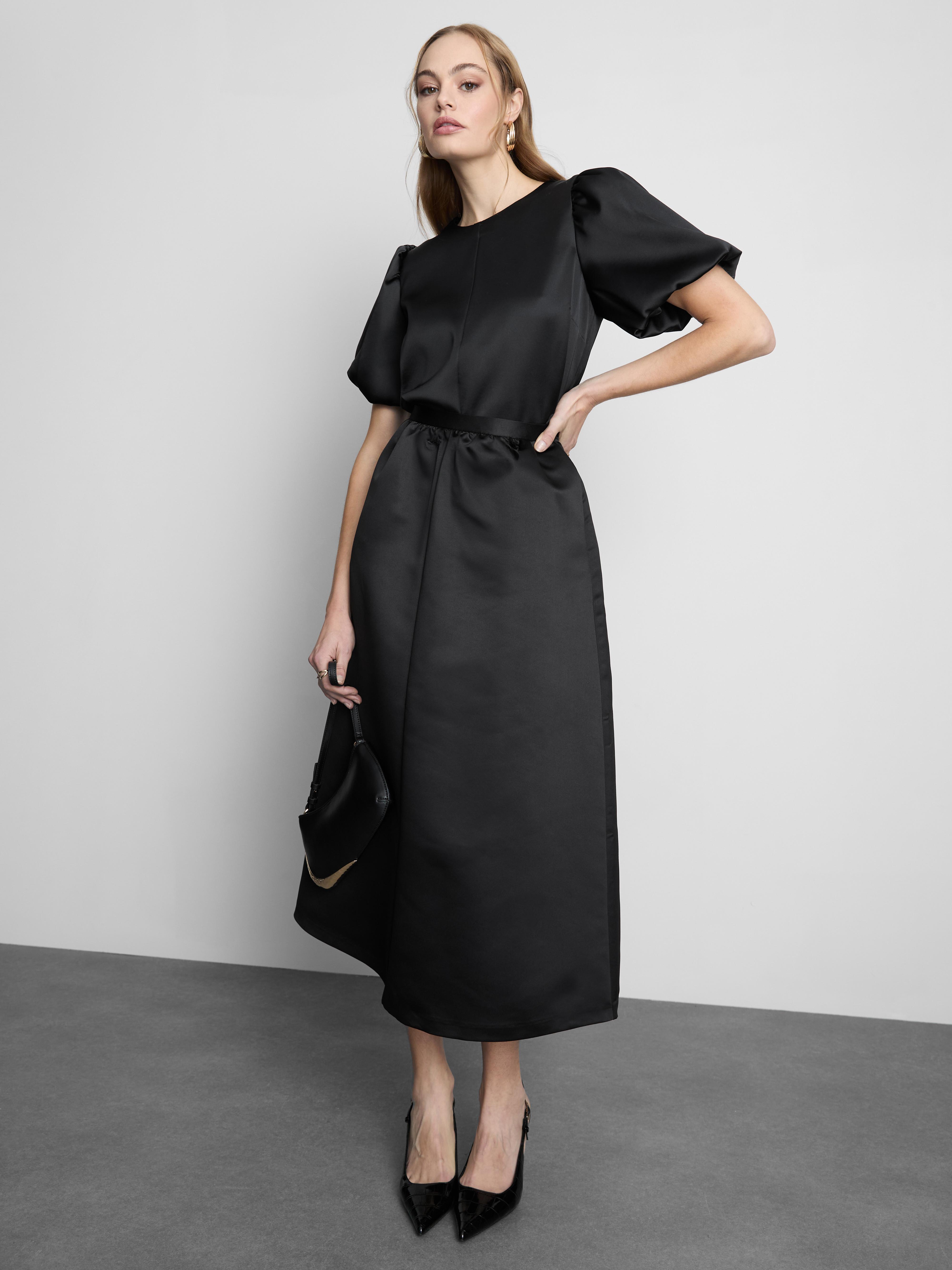 Puff Sleeve Satin Top