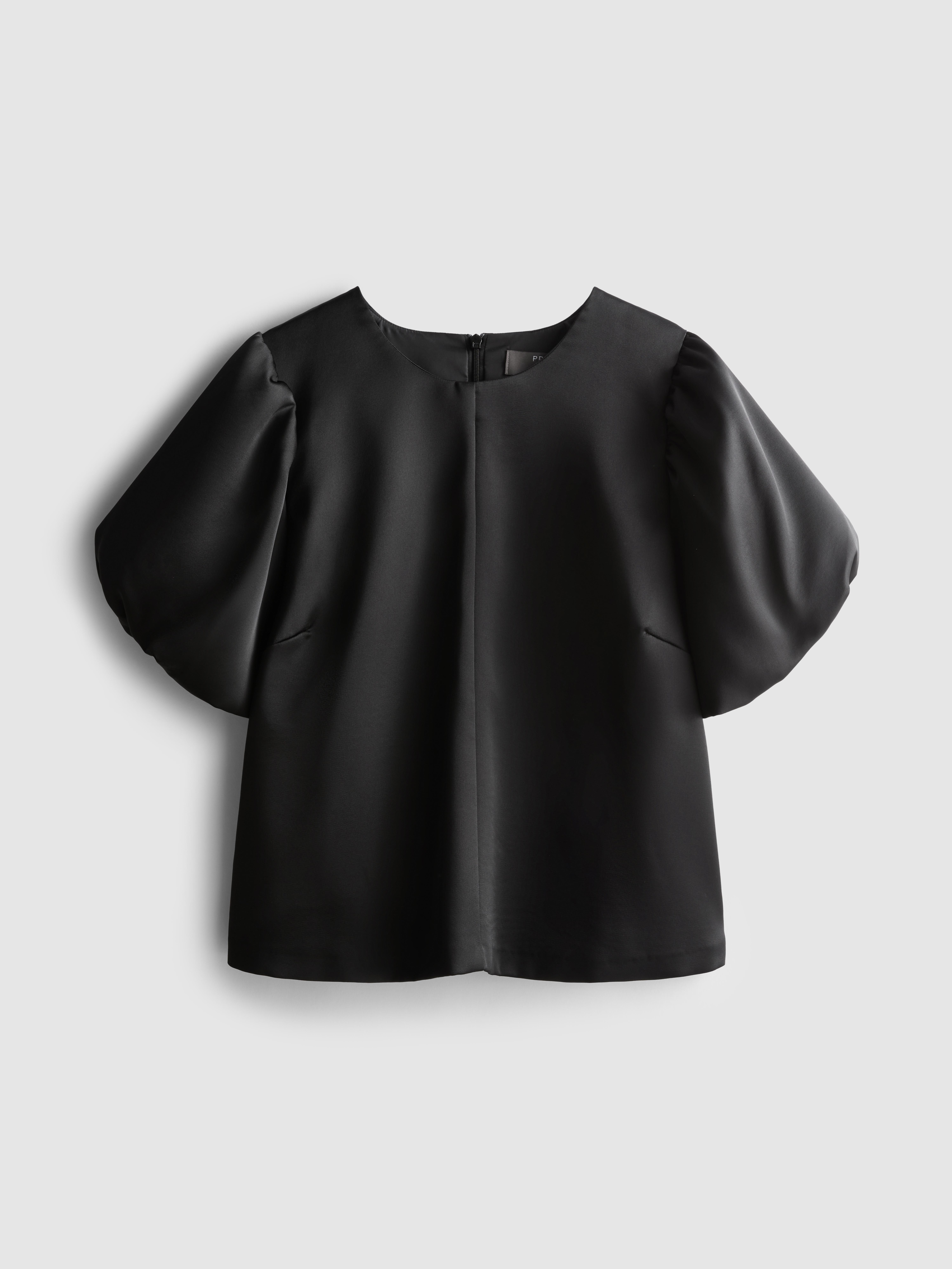 Puff Sleeve Satin Top
