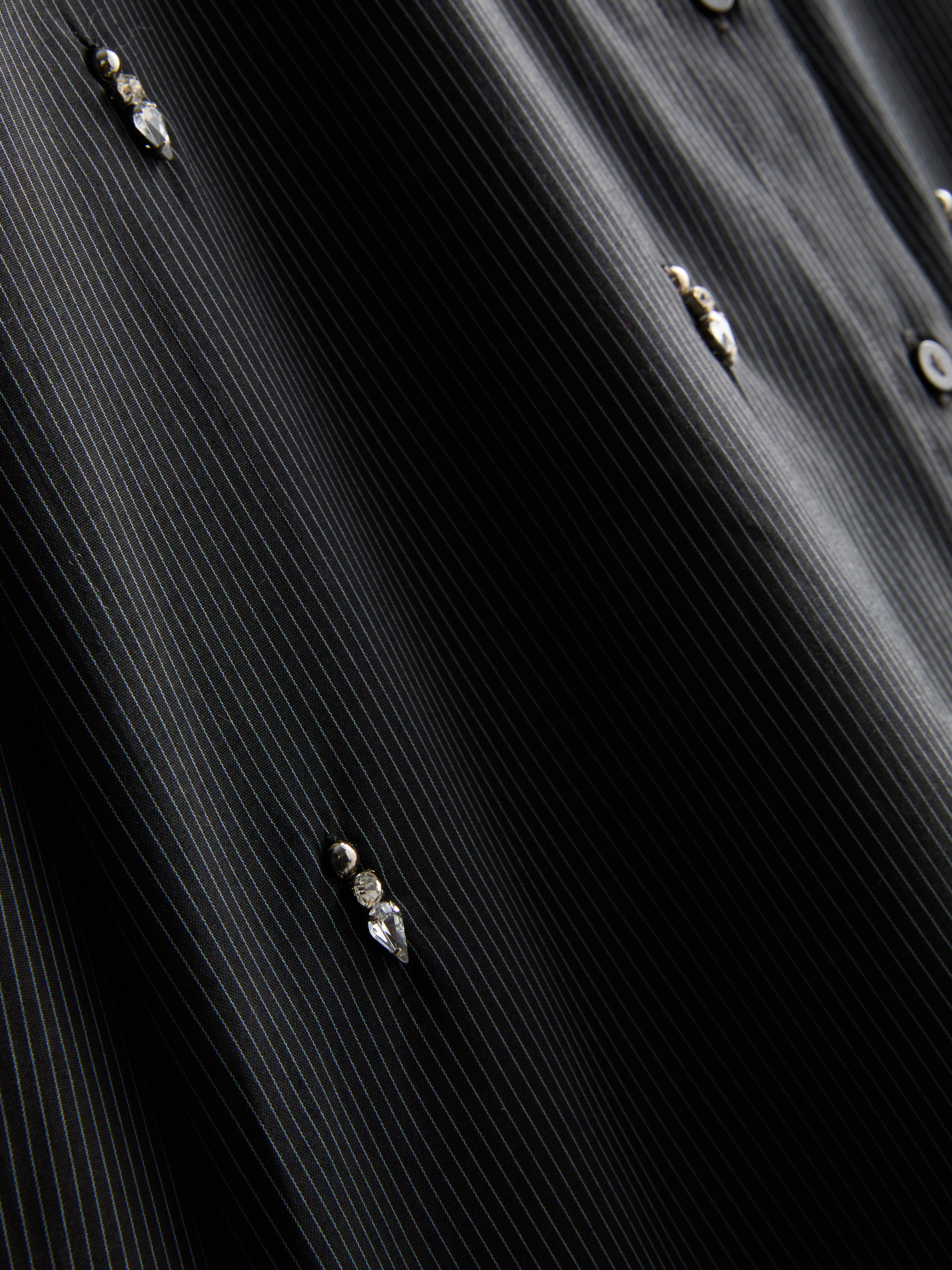 Faux Peal Embellished Shirt