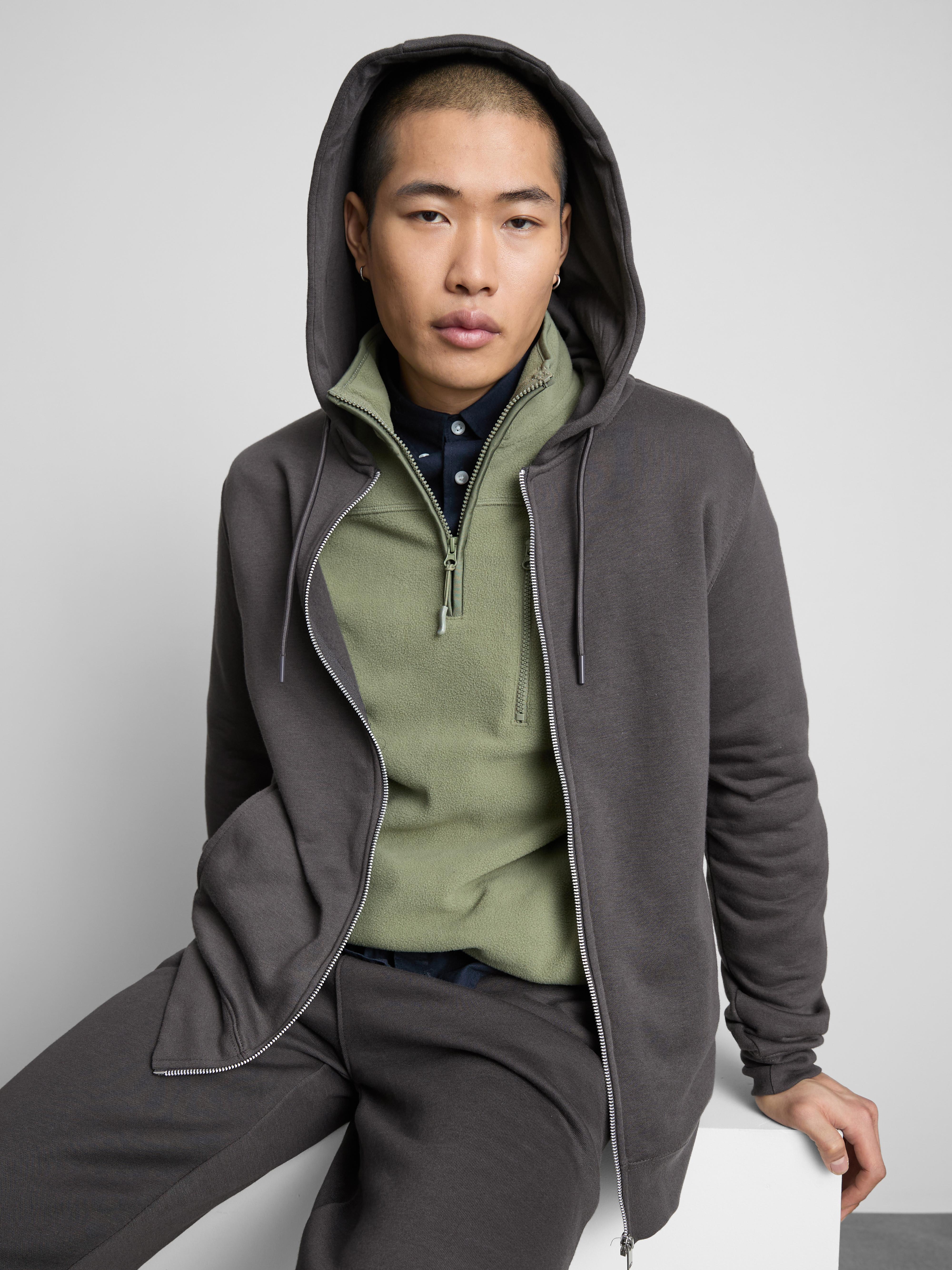 Mens Charcoal 2pk Essential Zip-Up Hoodies | Primark