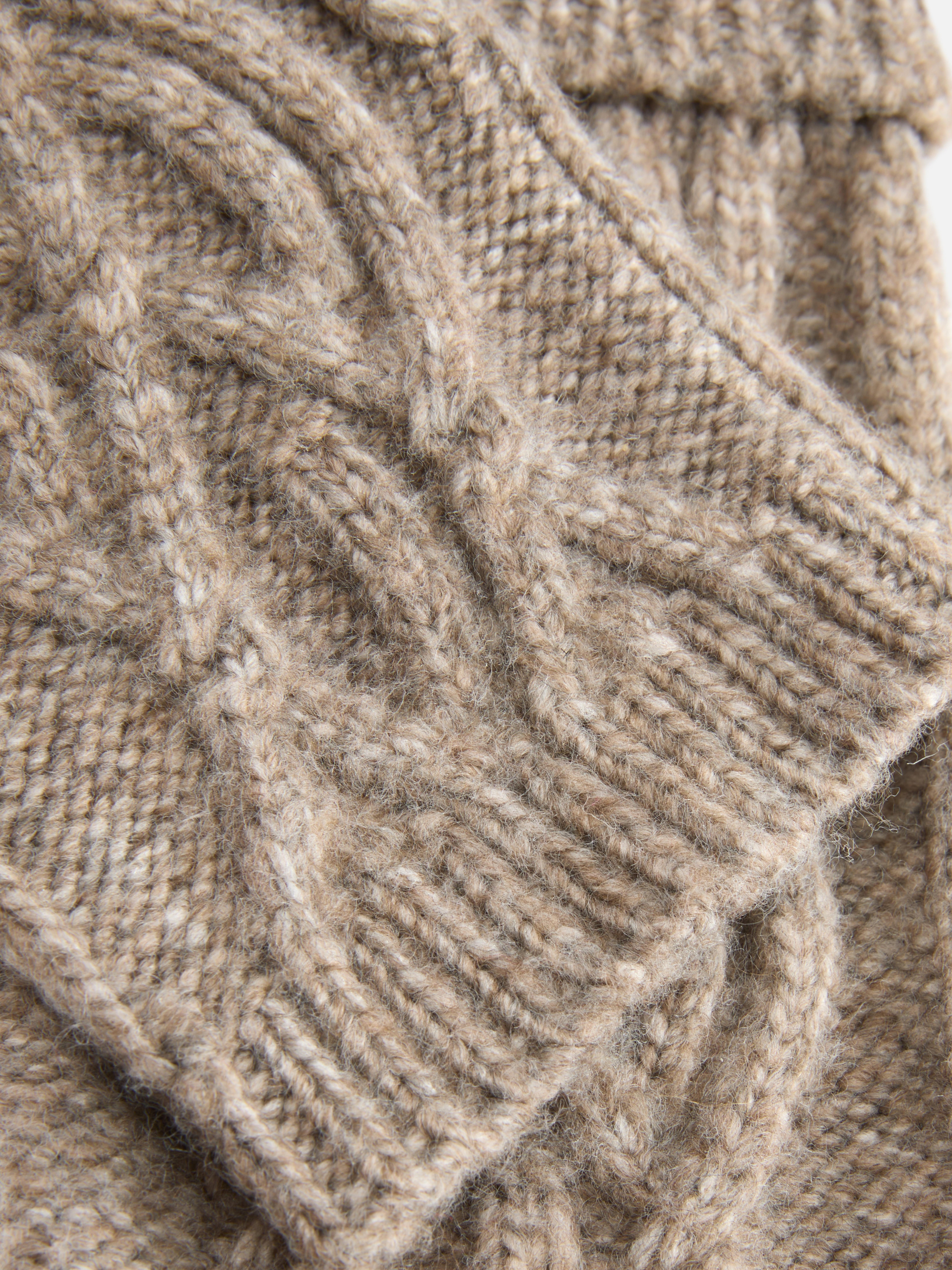 Cable Knit Wrist Warmers
